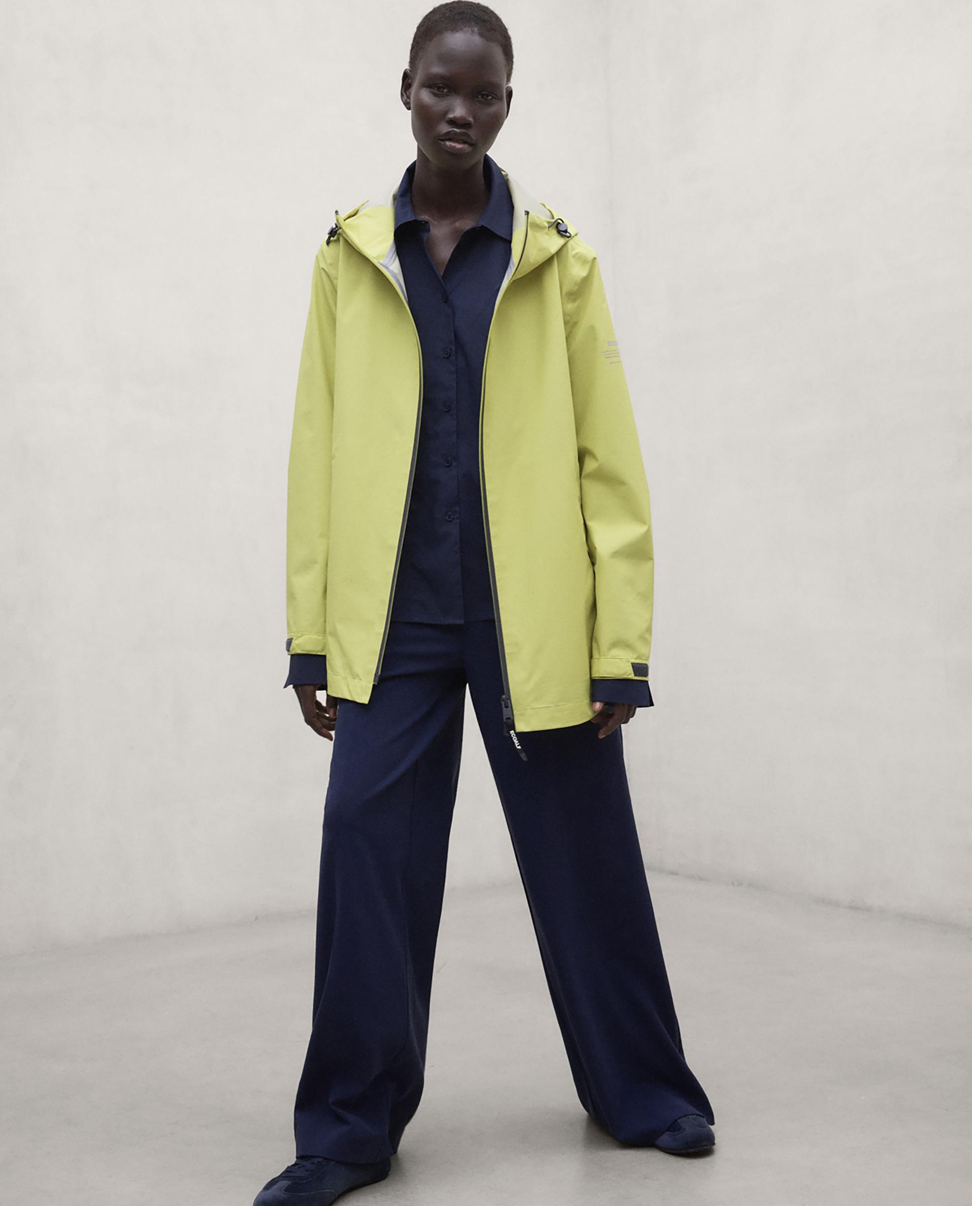 Imagen 0 de Chubasquero de mujer impermeable con capucha diluvio Limón