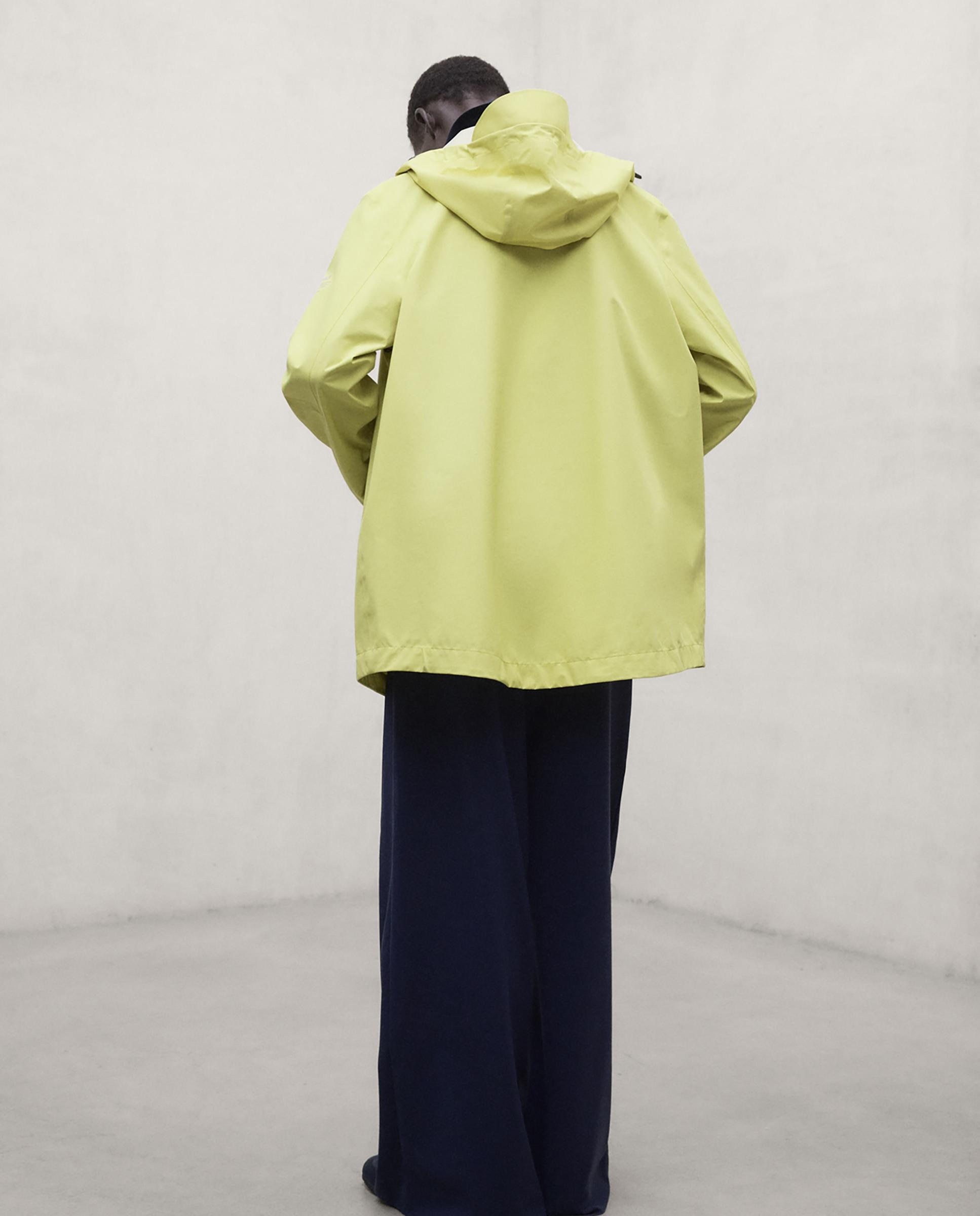 Chubasquero de mujer impermeable con capucha diluvio - Ecoalf - Limón Limón-2