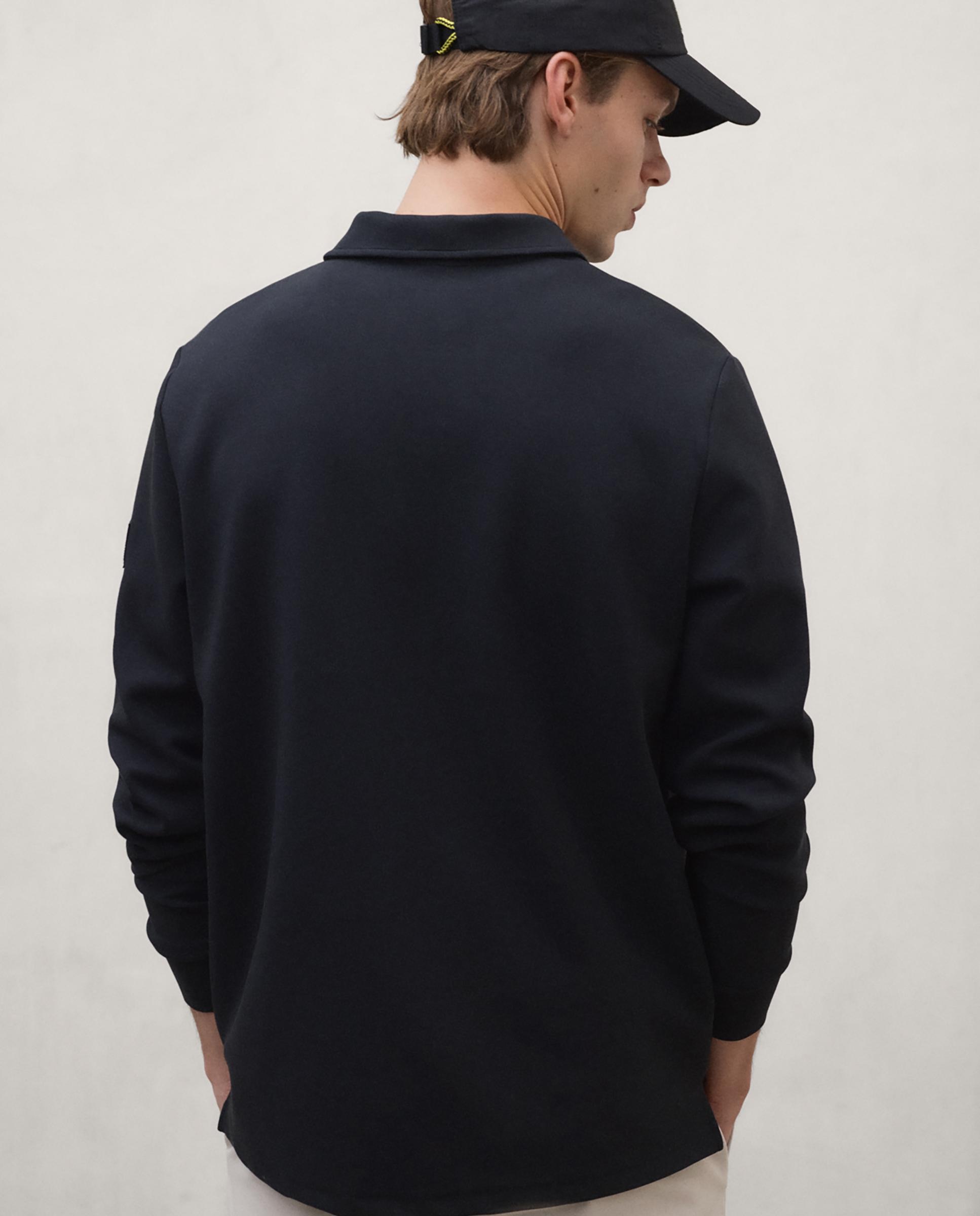 Sudadera de hombre bilbo en 58% poliéster reciclado de corte cómodo - Ecoalf - Negro Negro-2