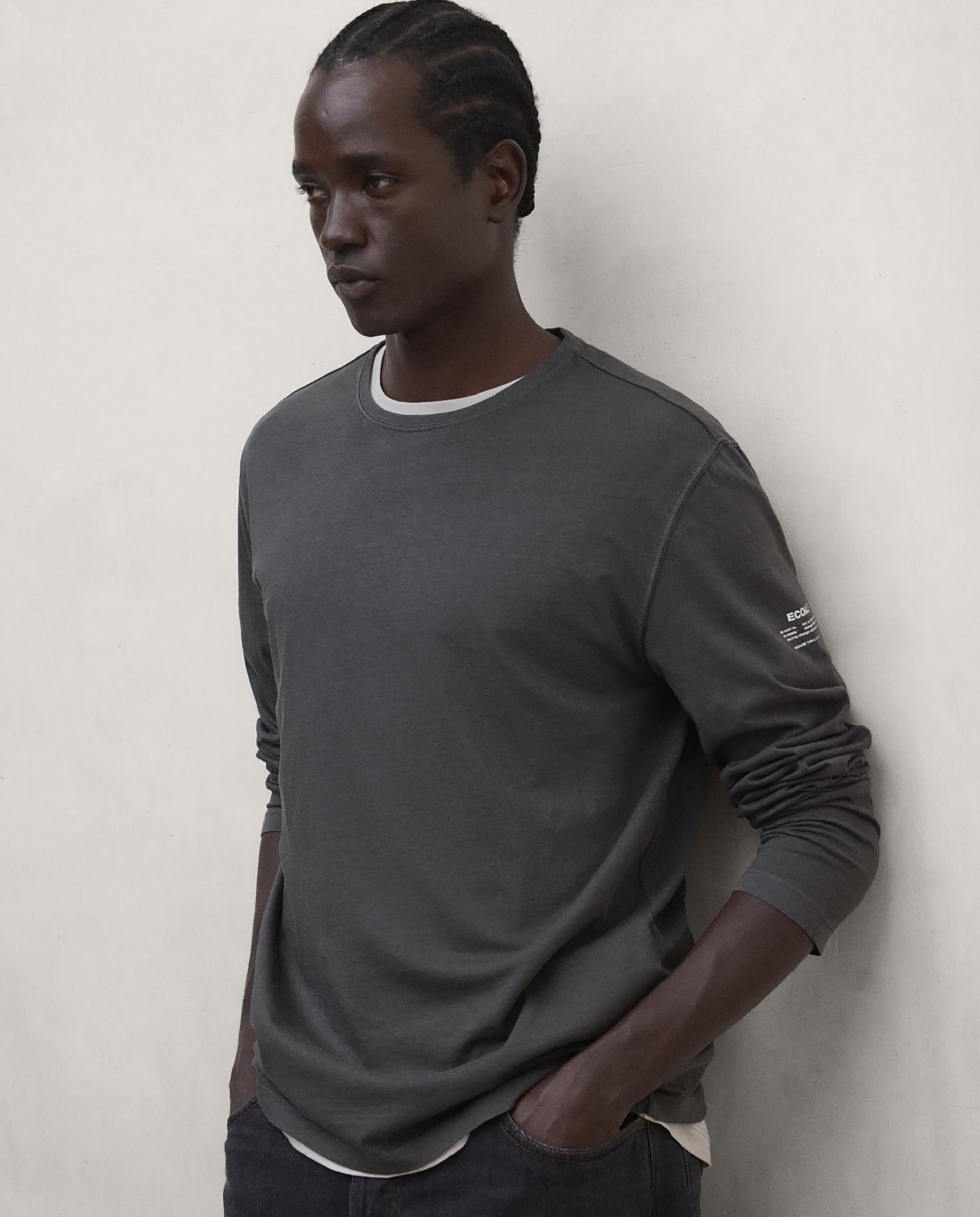 Imagen 1 de Camiseta de hombre laredo de manga larga - Ecoalf - Gris oscuro Gris oscuro