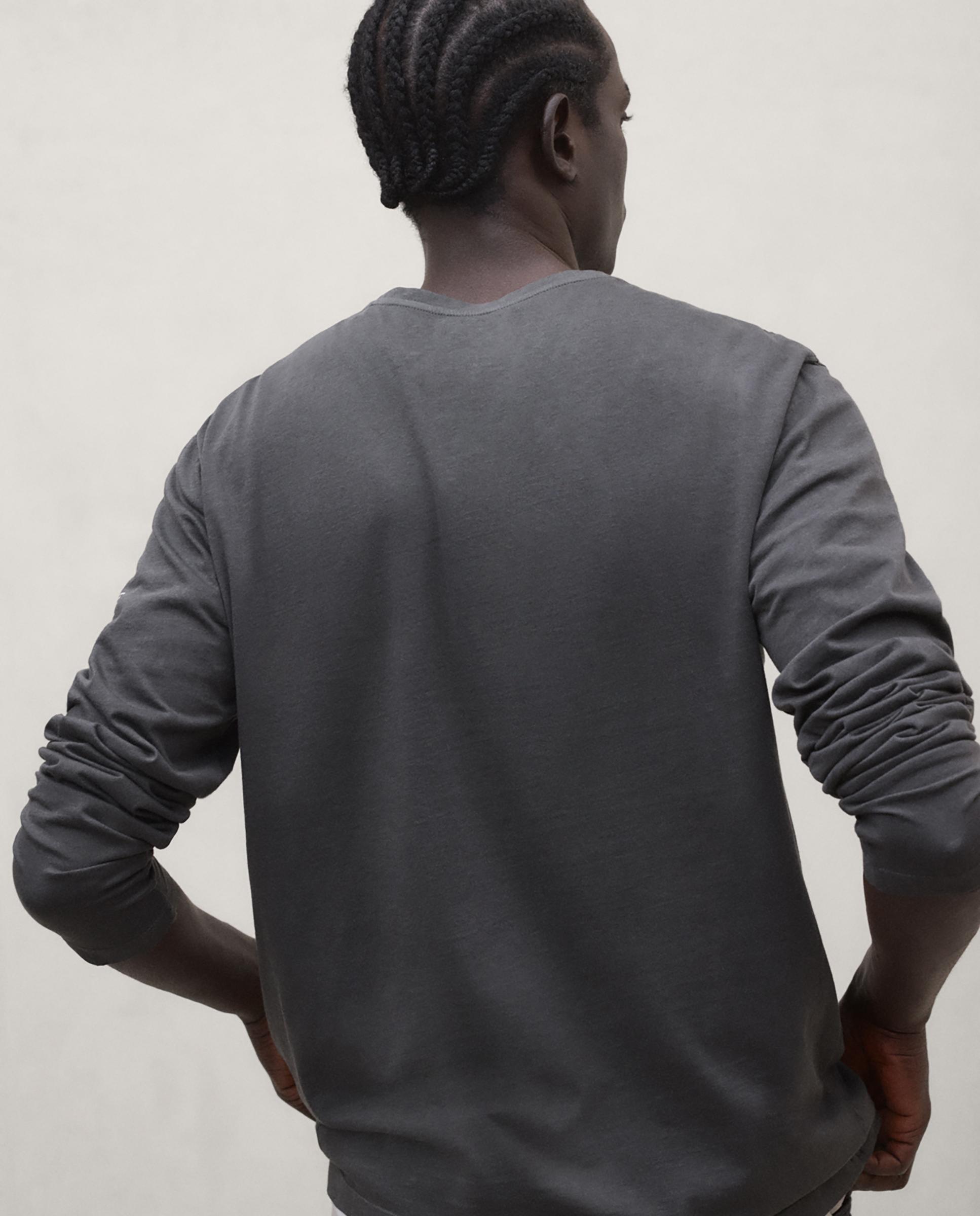 Imagen 4 de Camiseta de hombre laredo de manga larga - Ecoalf - Gris oscuro Gris oscuro