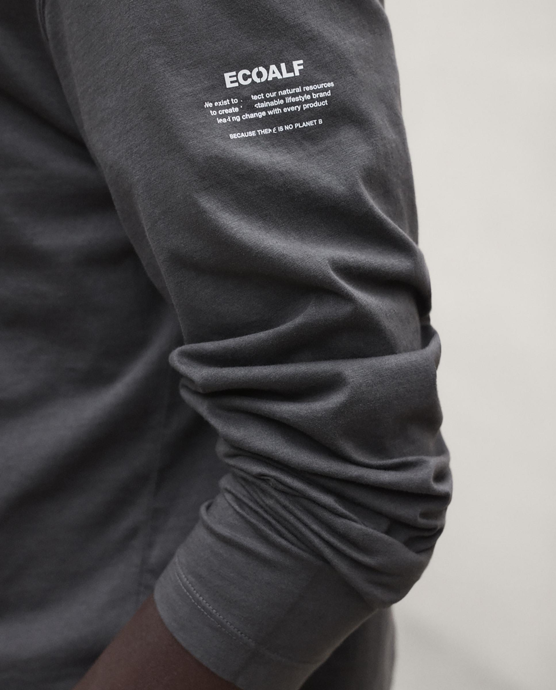 Imagen 5 de Camiseta de hombre laredo de manga larga - Ecoalf - Gris oscuro Gris oscuro