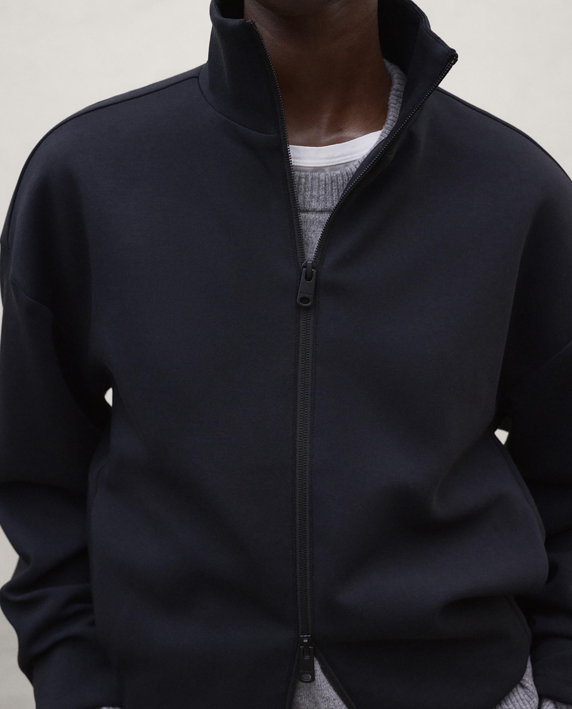 Sudadera de mujer con cremallera y cuello alto austin - Ecoalf - Negro Negro-2
