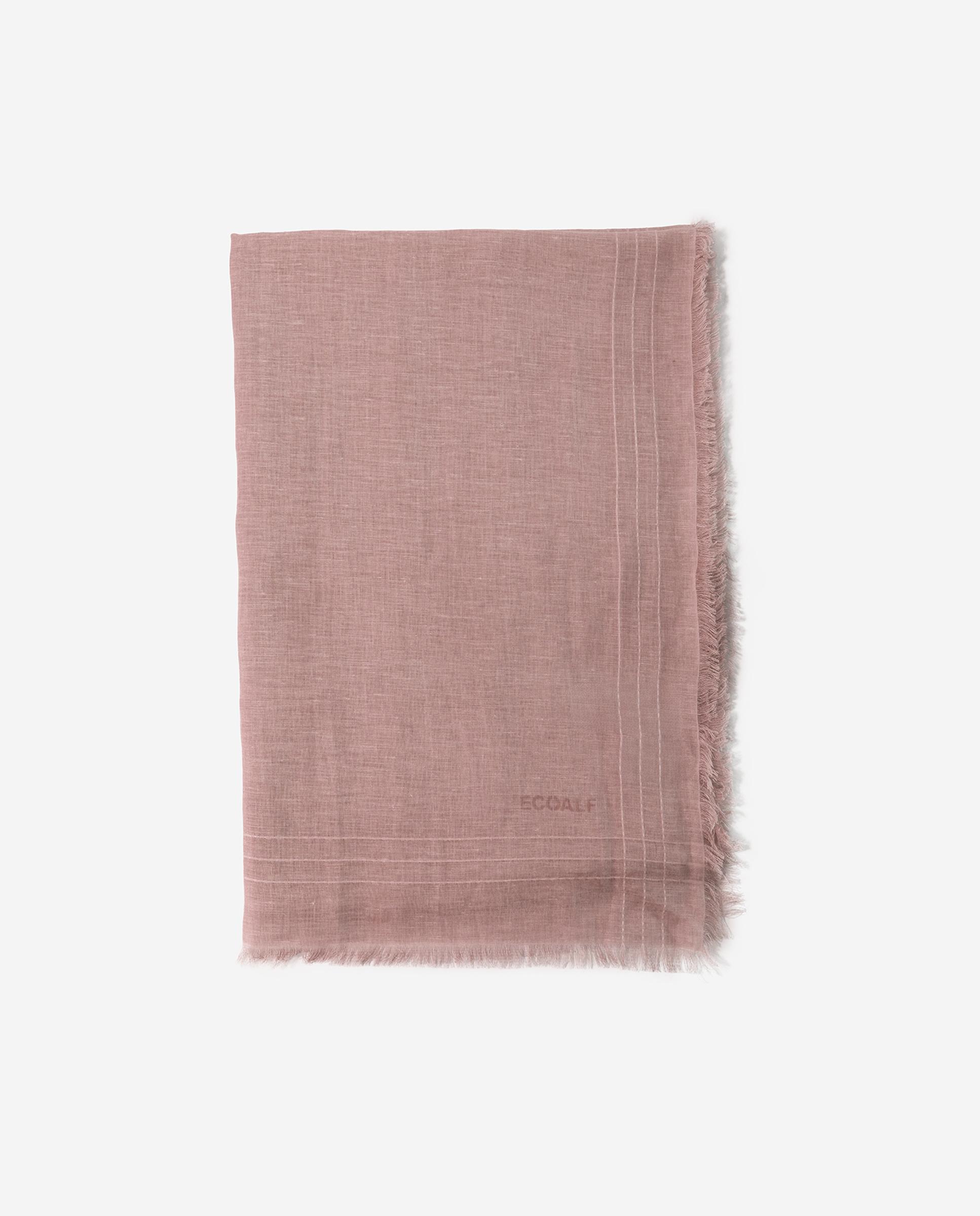 Bufanda de mujer teñida en prenda de algodón - Ecoalf - Rosa claro Rosa claro-3