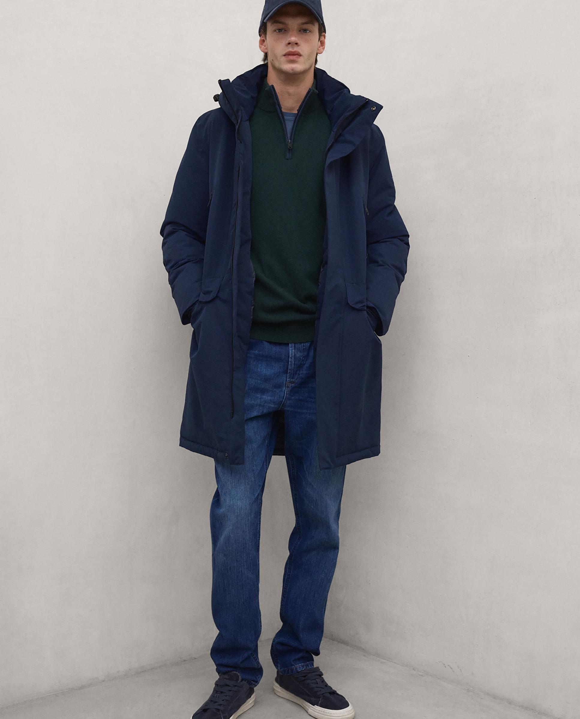 Imagen 0 de Parka de hombre iceberg con cierre de cremallera Azul marino