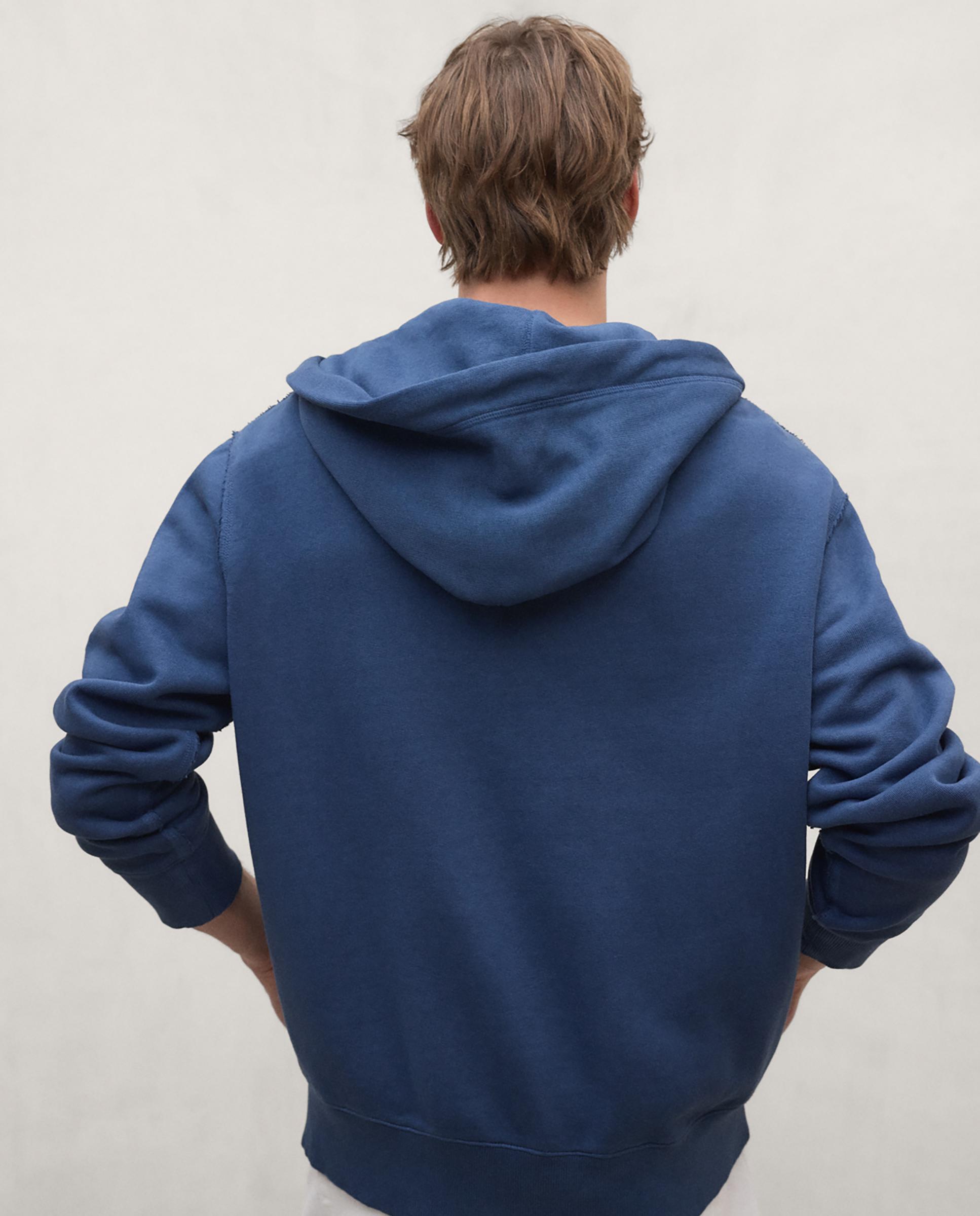 Sudadera de hombre rena con bolsillo canguro - Ecoalf - Azul Azul-2