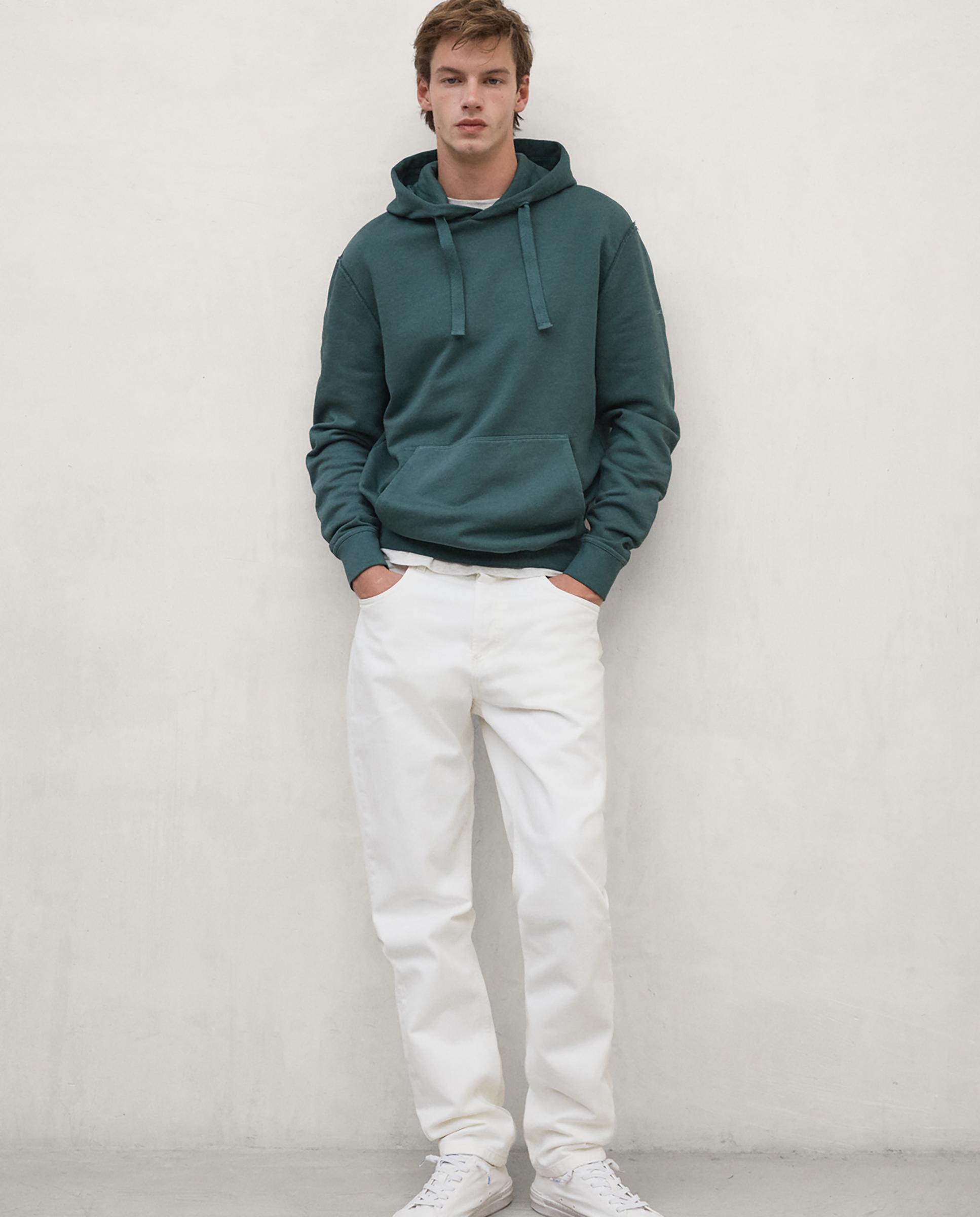 Sudadera de hombre manacori con capucha ajustable - Ecoalf - Verde Verde-2