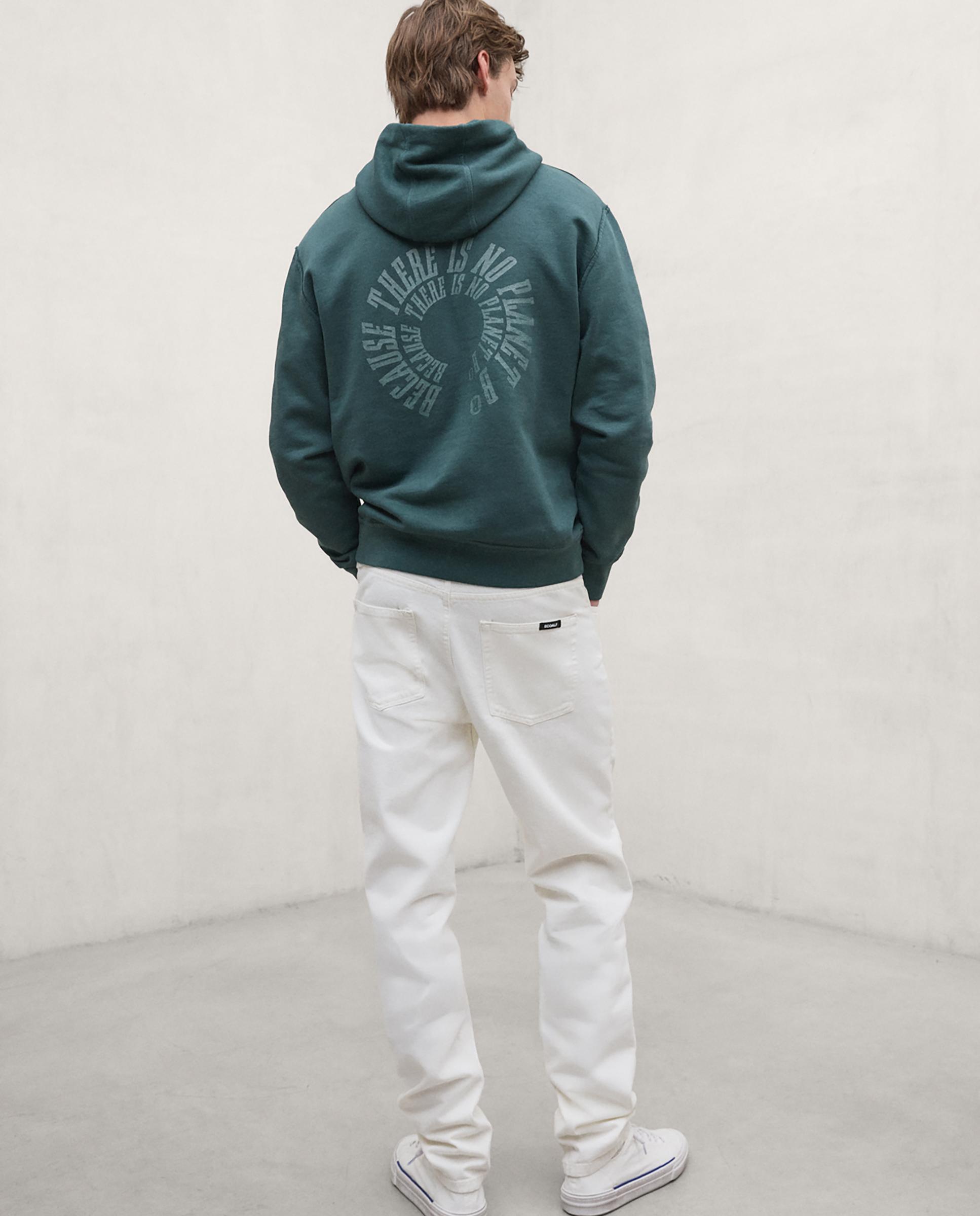 Sudadera de hombre manacori con capucha ajustable - Ecoalf - Verde Verde-3