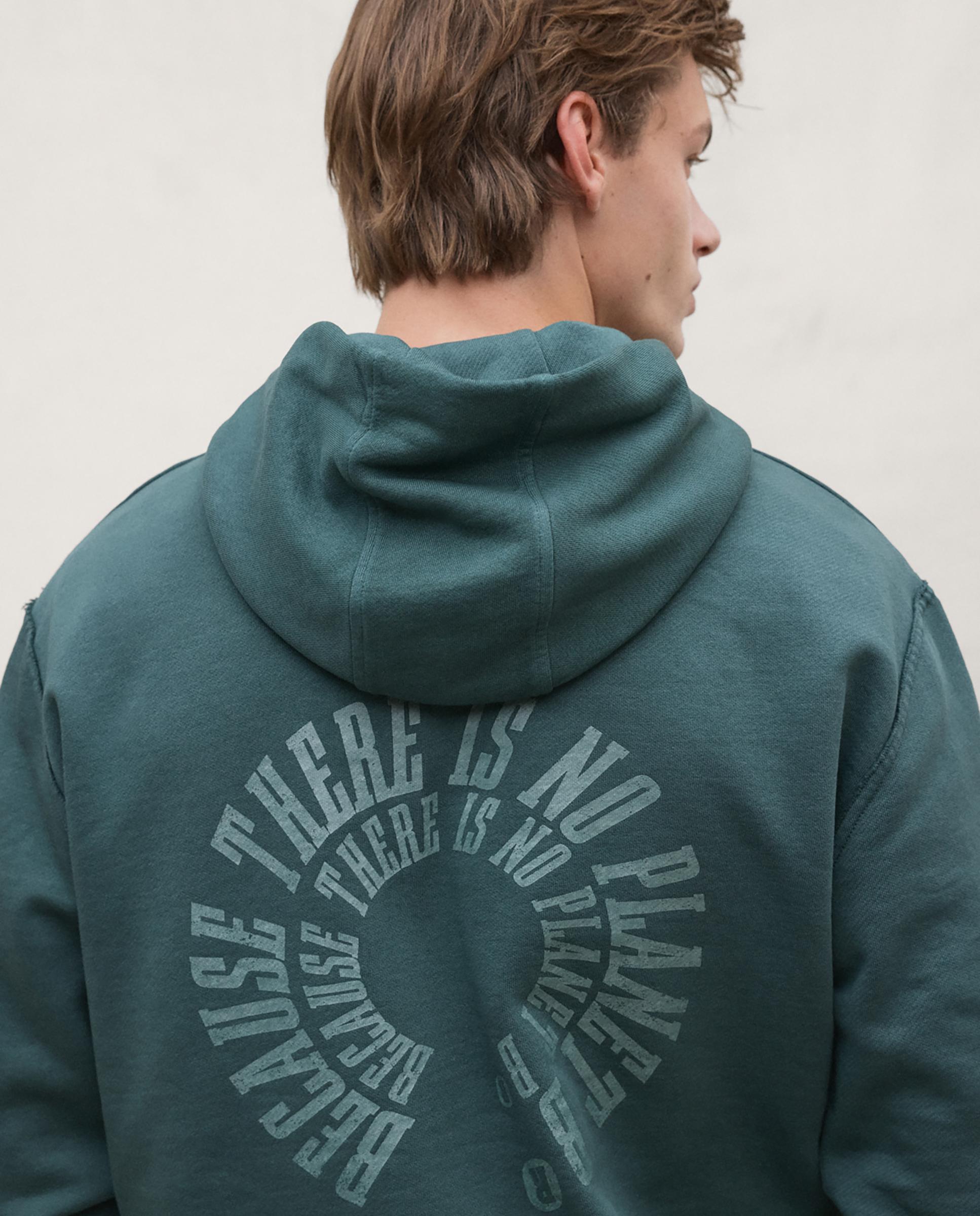 Sudadera de hombre manacori con capucha ajustable - Ecoalf - Verde Verde-4