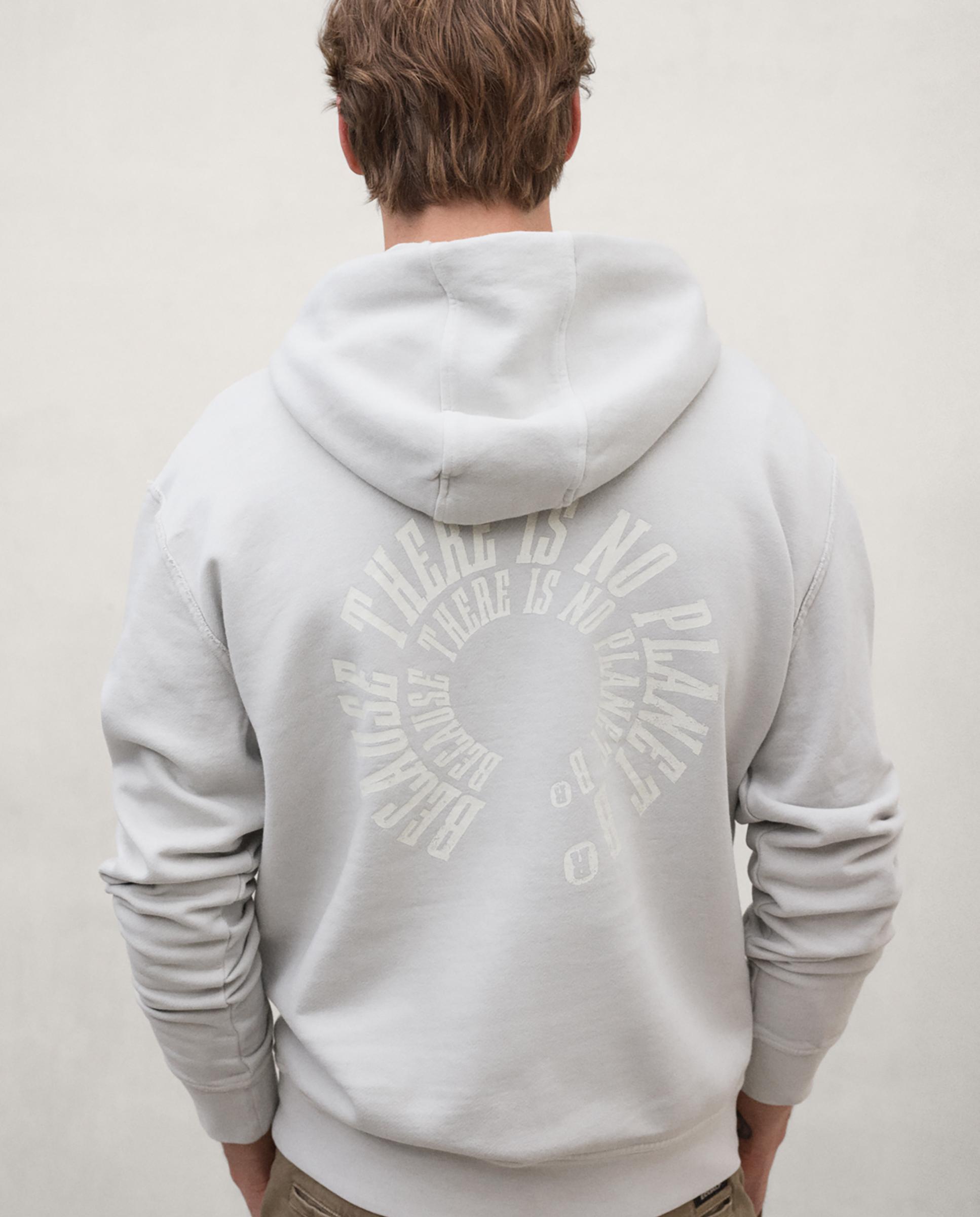 Sudadera de hombre manacori con capucha ajustable - Ecoalf - Gris claro Gris claro-3