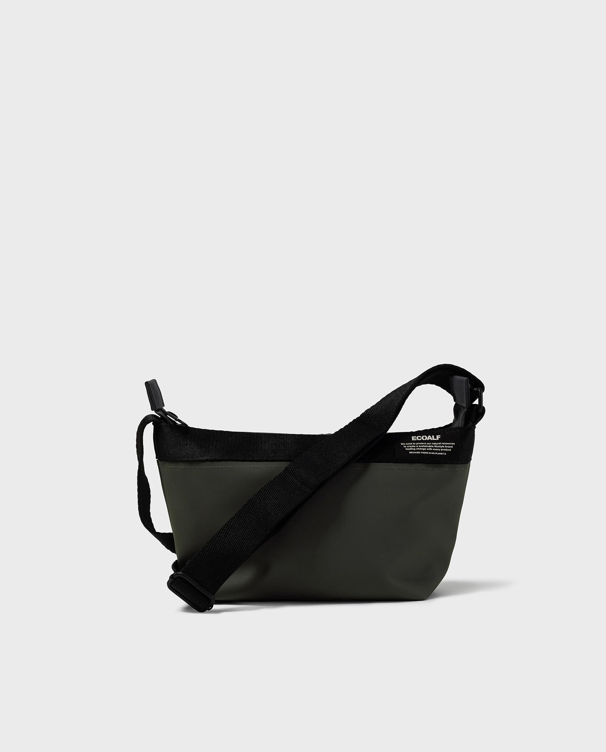 Bandolera de mujer areny con correa ajustable - Ecoalf - Verde oscuro Verde oscuro-1