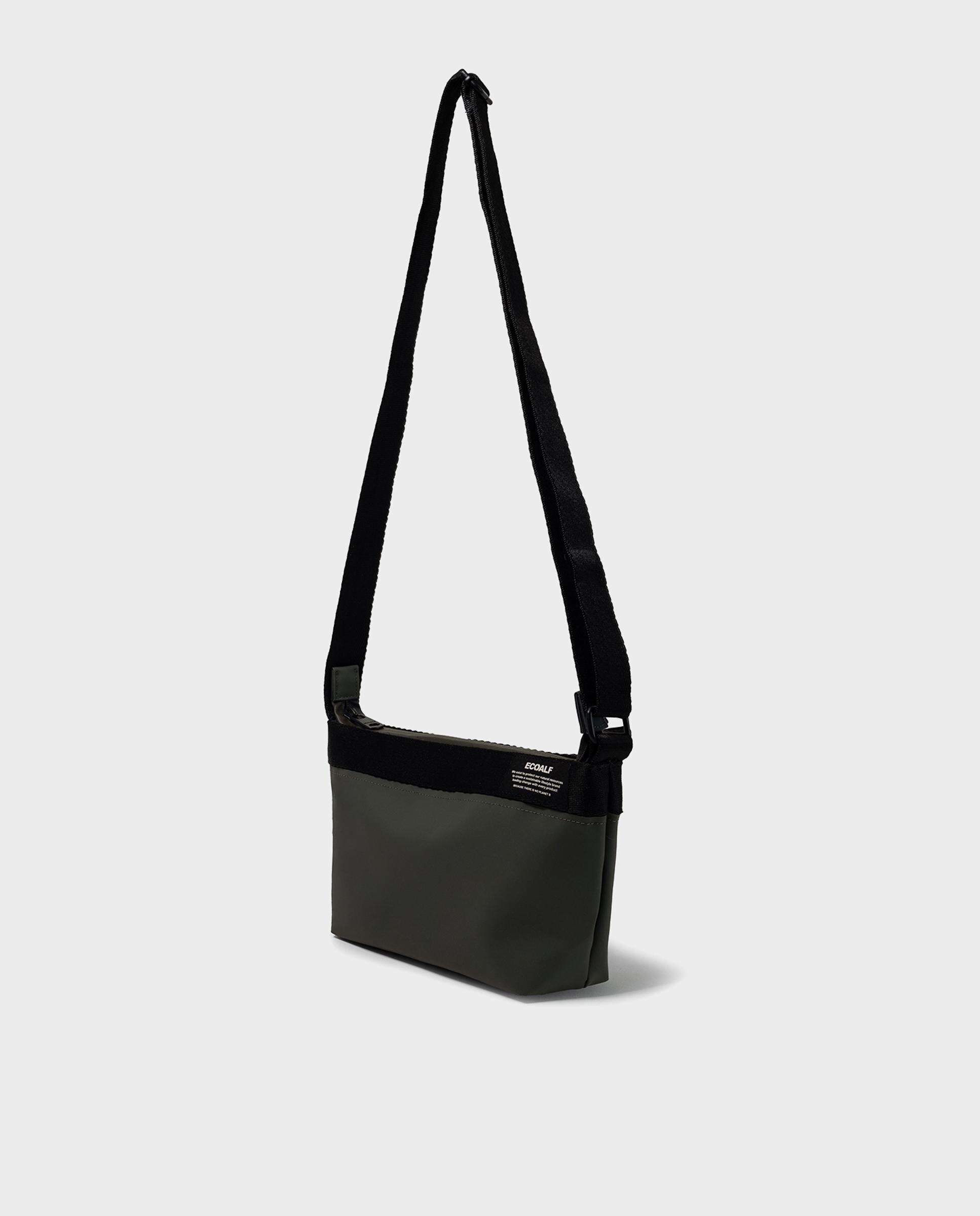 Bandolera de mujer areny con correa ajustable - Ecoalf - Verde oscuro Verde oscuro-4