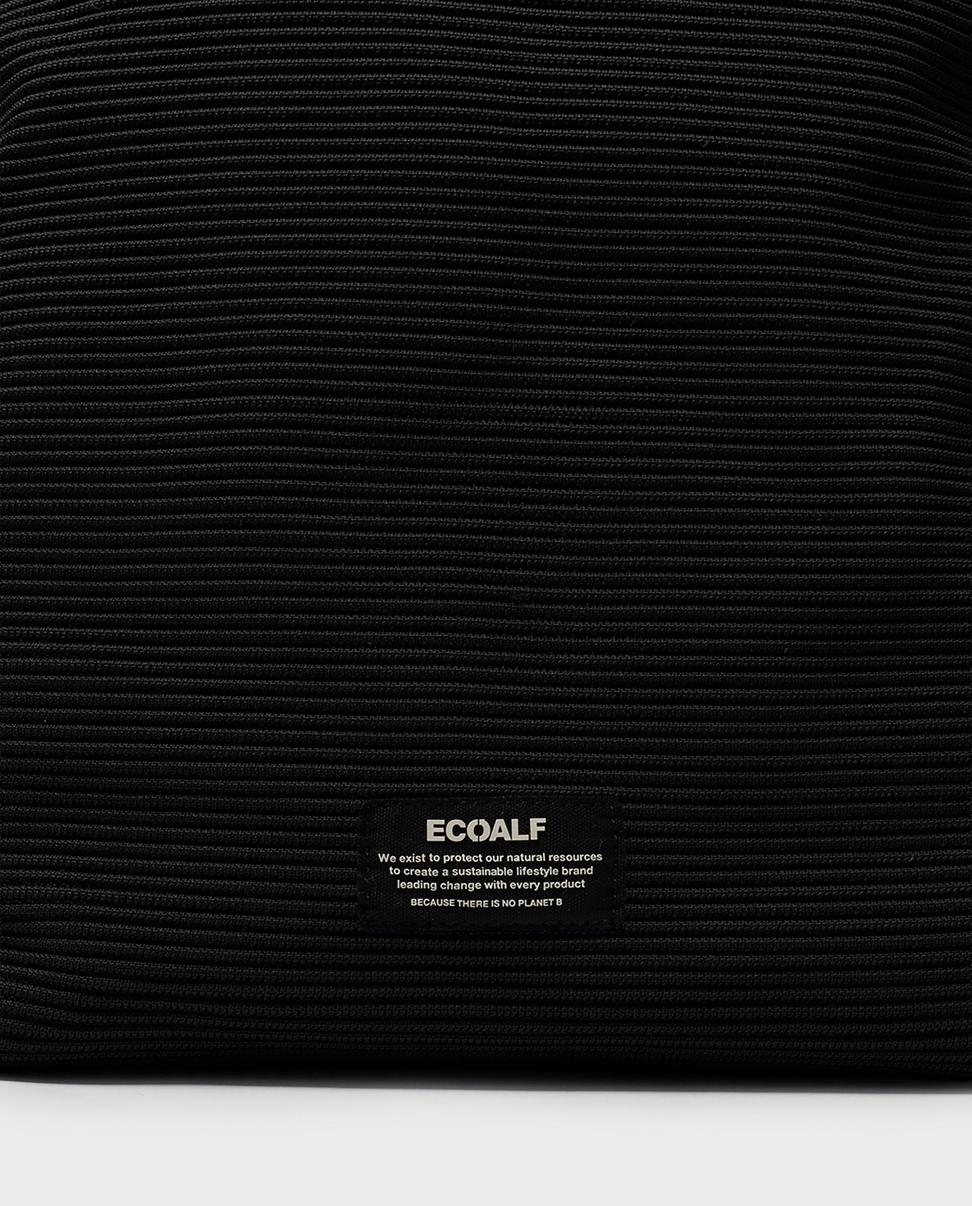 Bandolera tipo buket de mujer tika con asa ajustable - Ecoalf - Negro Negro-3