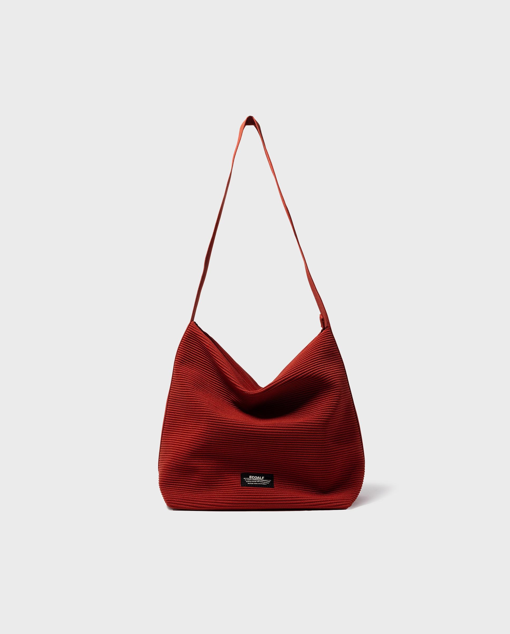 Bandolera tipo buket de mujer tika con asa ajustable - Ecoalf - Naranja Naranja-1
