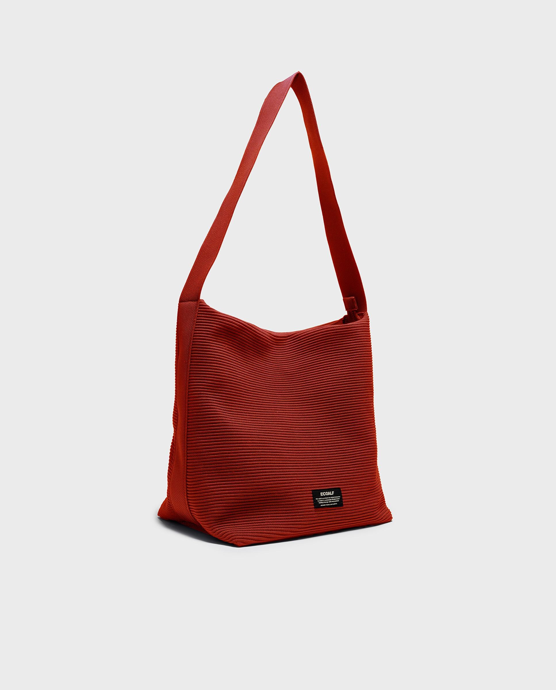 Bandolera tipo buket de mujer tika con asa ajustable - Ecoalf - Naranja Naranja-4
