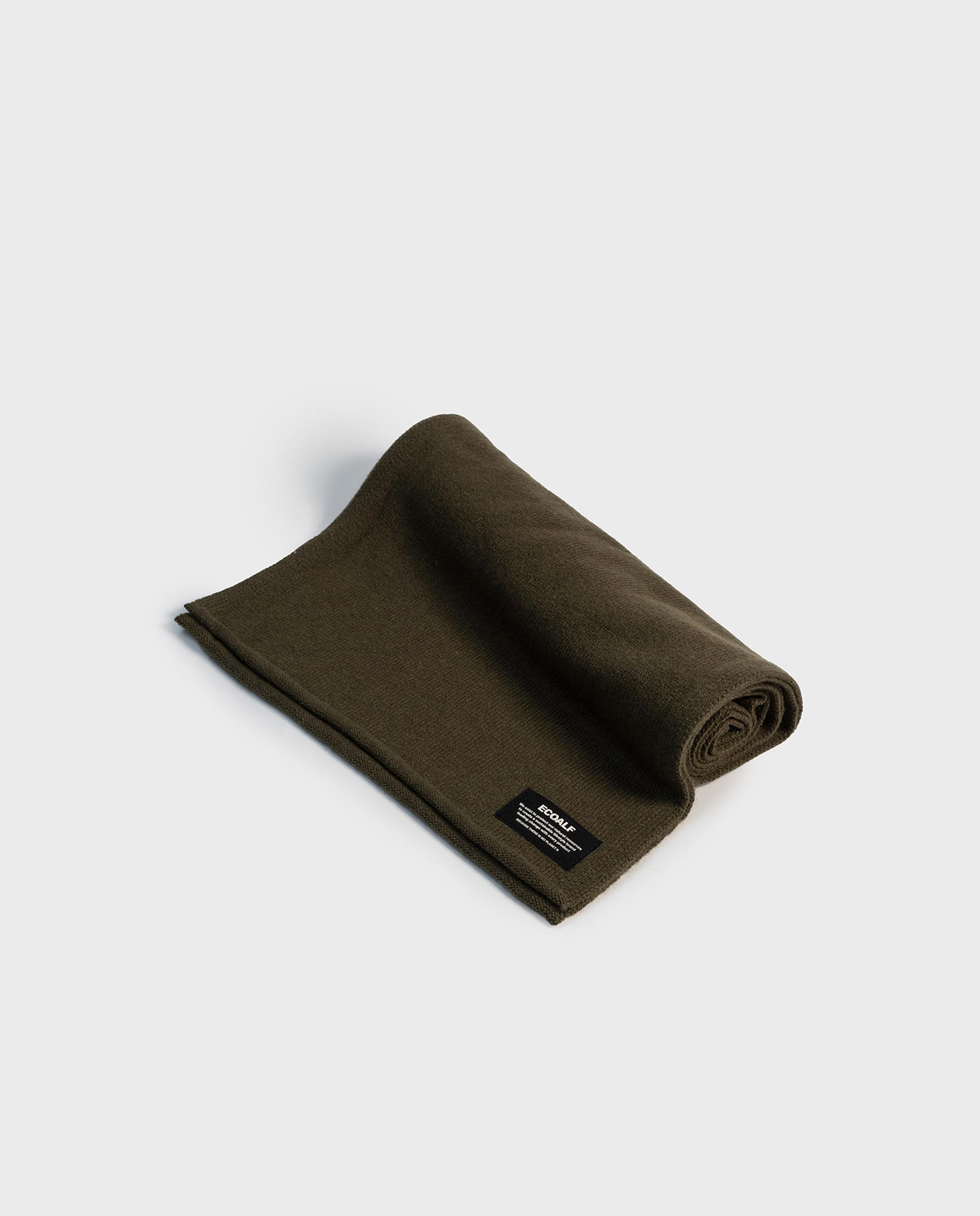 Imagen 3 de Bufanda wool confeccionada en tejido 5gg - Ecoalf - Verde oscuro Verde oscuro