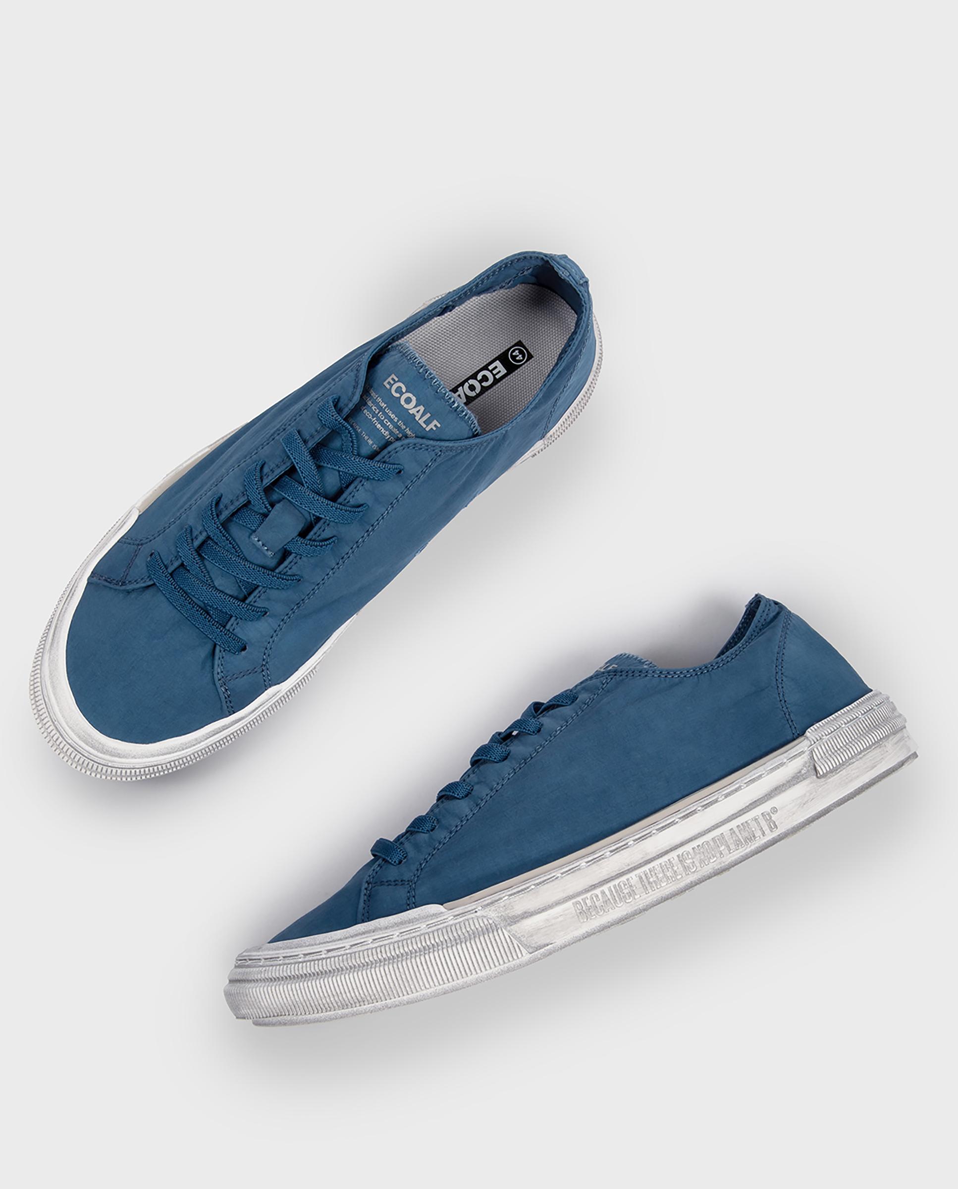 Zapatillas retro de hombre strenk confeccionadas en tejido vegano - Ecoalf - Azul Azul-6