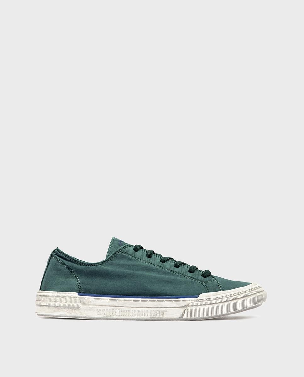 Zapatillas retro de hombre strenk confeccionadas en tejido vegano - Ecoalf - Verde Verde-1