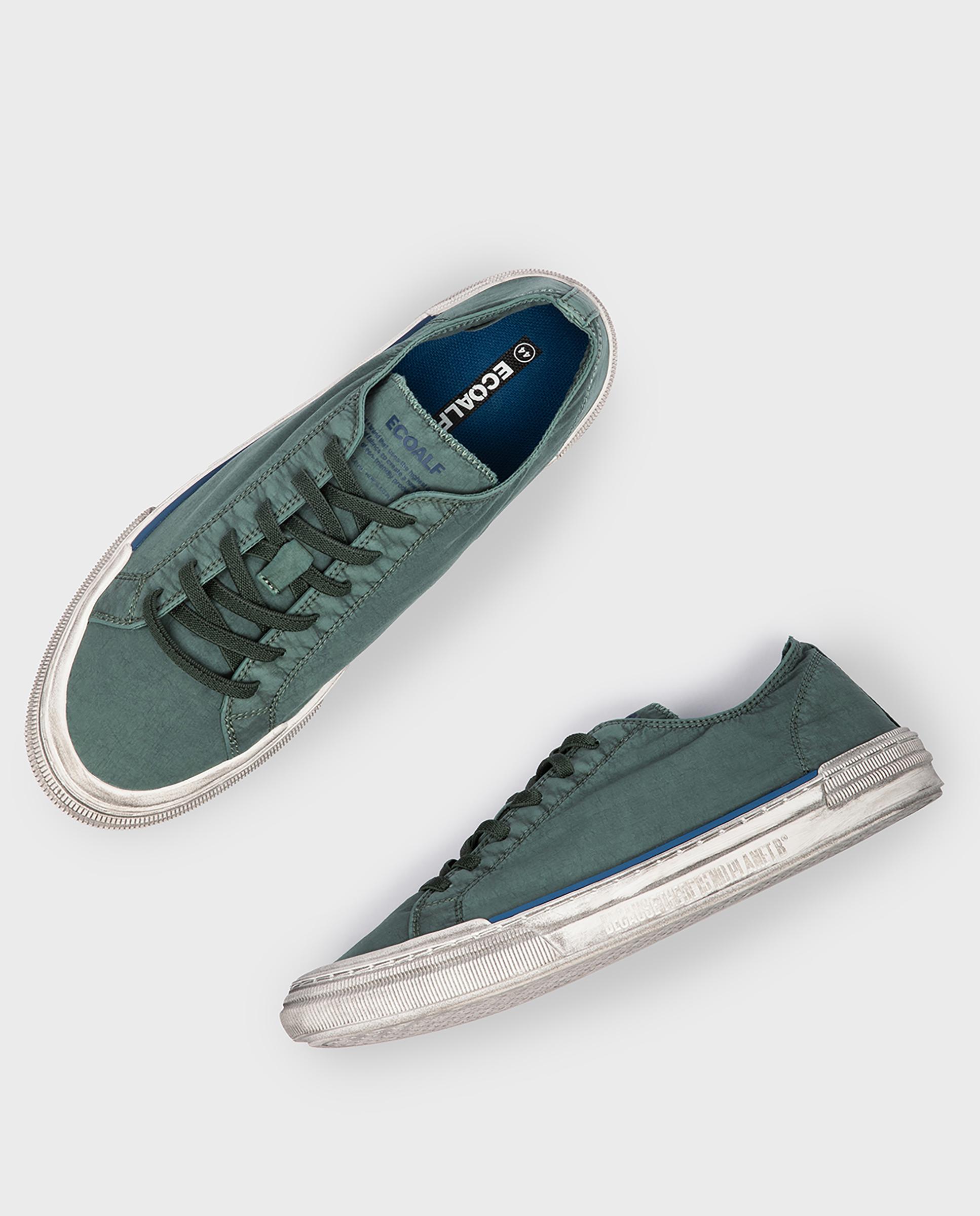 Zapatillas retro de hombre strenk confeccionadas en tejido vegano - Ecoalf - Verde Verde-6