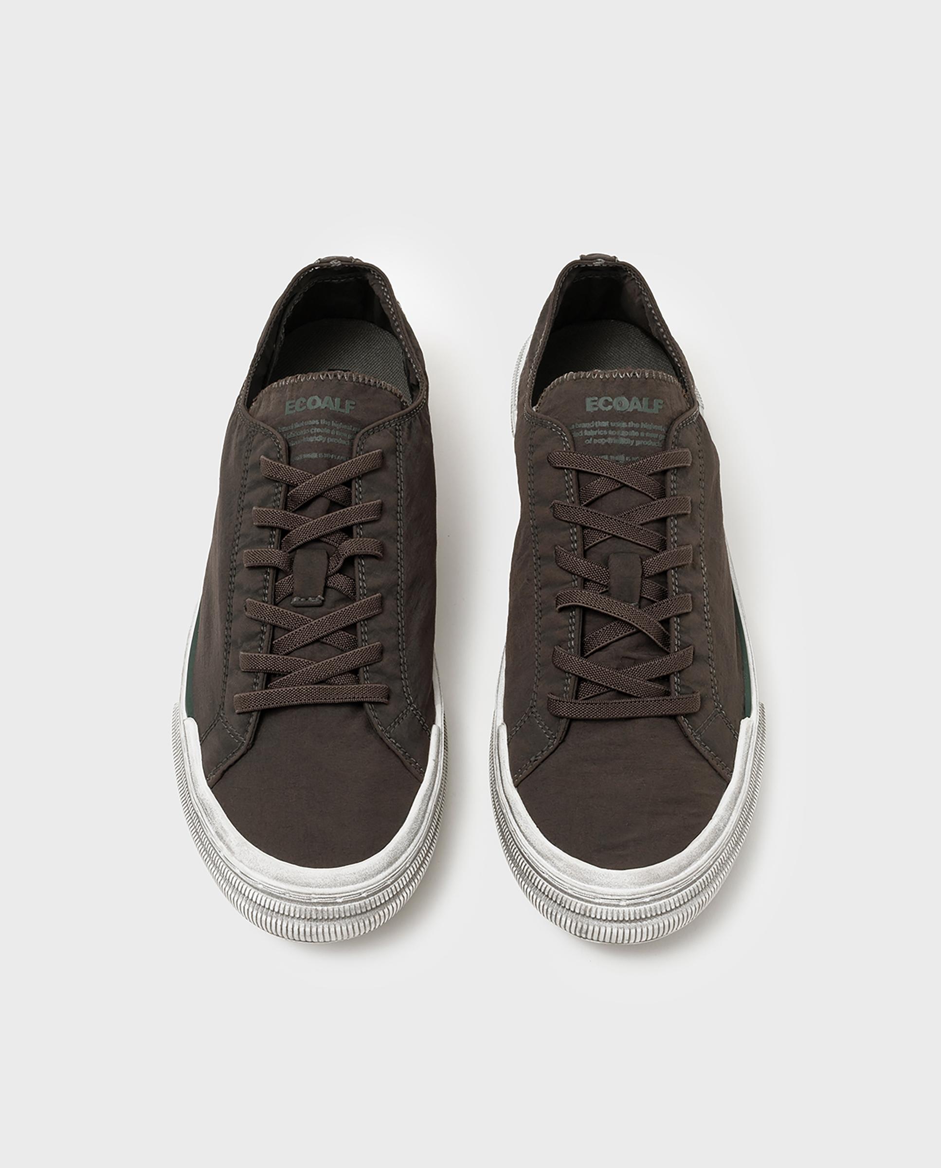 Zapatillas retro de hombre strenk confeccionadas en tejido vegano - Ecoalf - Marrón Marrón-3
