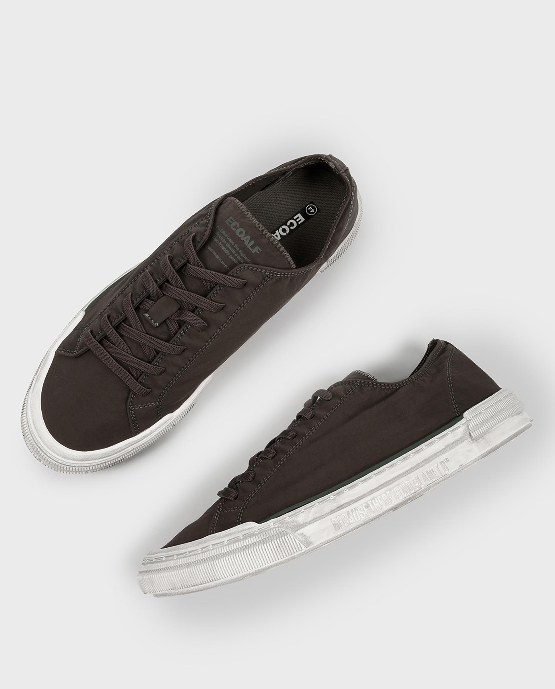 Zapatillas retro de hombre strenk confeccionadas en tejido vegano - Ecoalf - Marrón Marrón-6