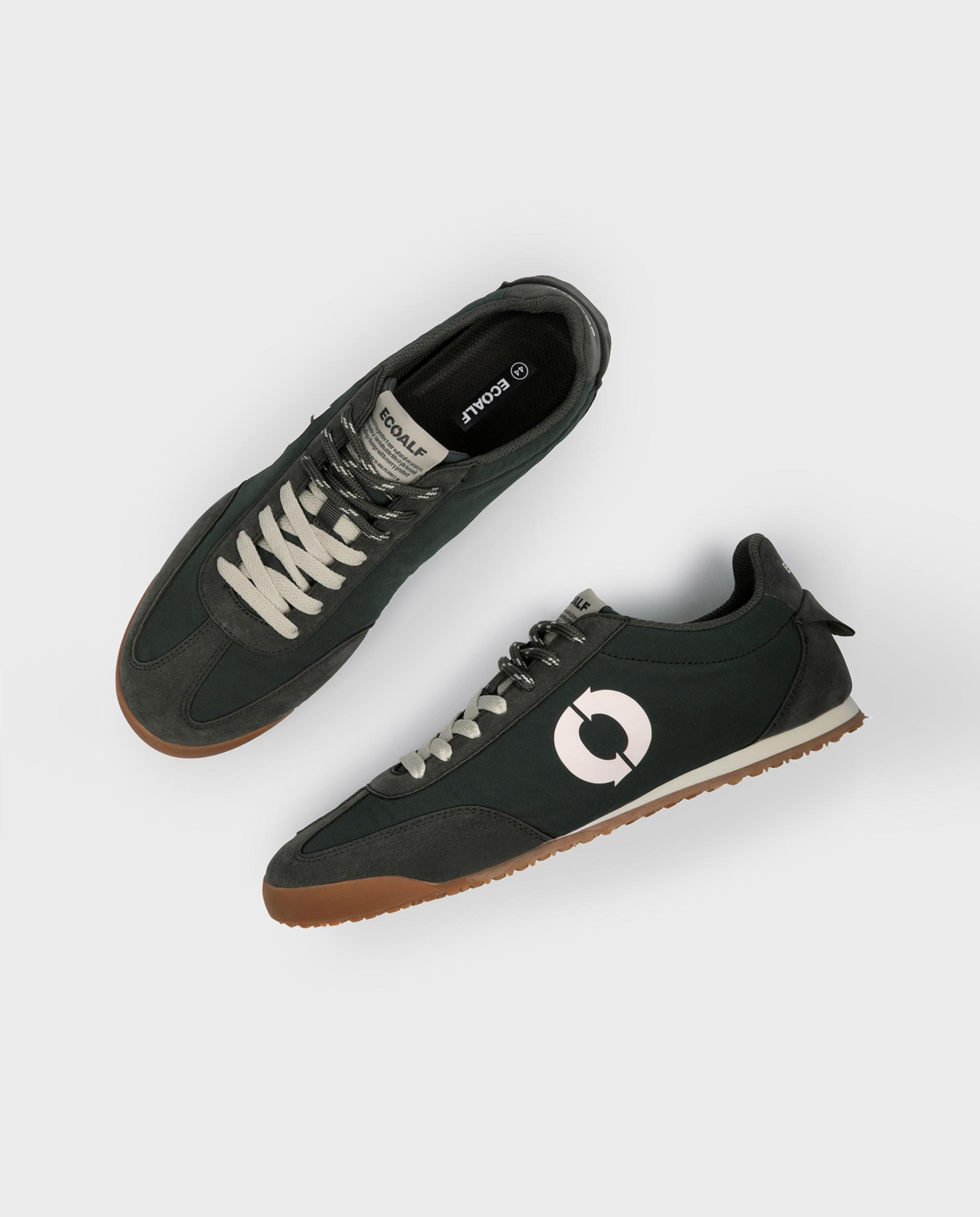 Zapatillas retro de hombre orleans confeccionadas en tejido vegano - Ecoalf - Gris Gris-2
