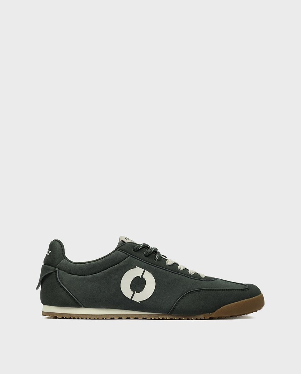 Zapatillas retro de hombre orleans confeccionadas en tejido vegano - Ecoalf - Verde oscuro Verde oscuro-1