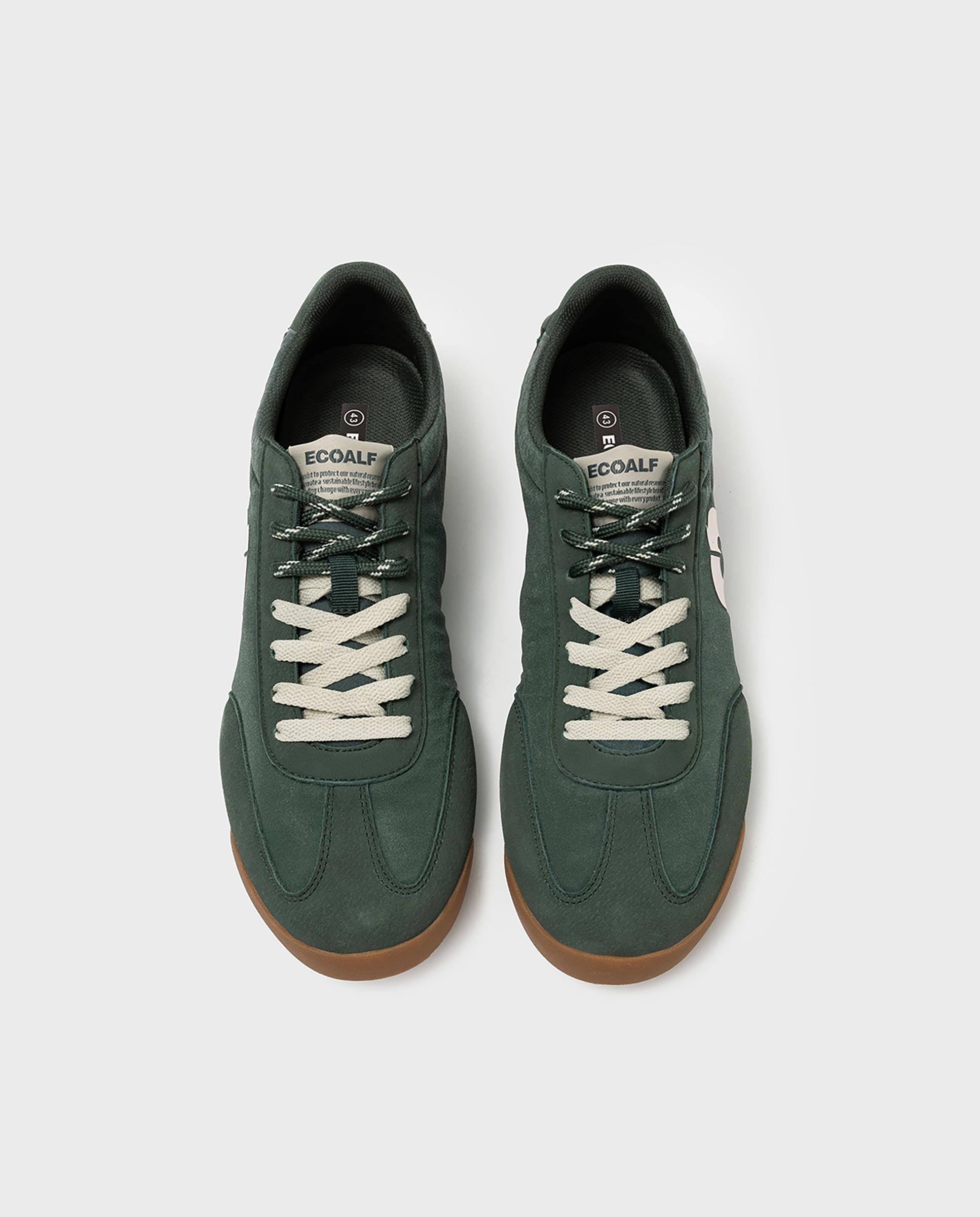 Zapatillas retro de hombre orleans confeccionadas en tejido vegano - Ecoalf - Verde oscuro Verde oscuro-2