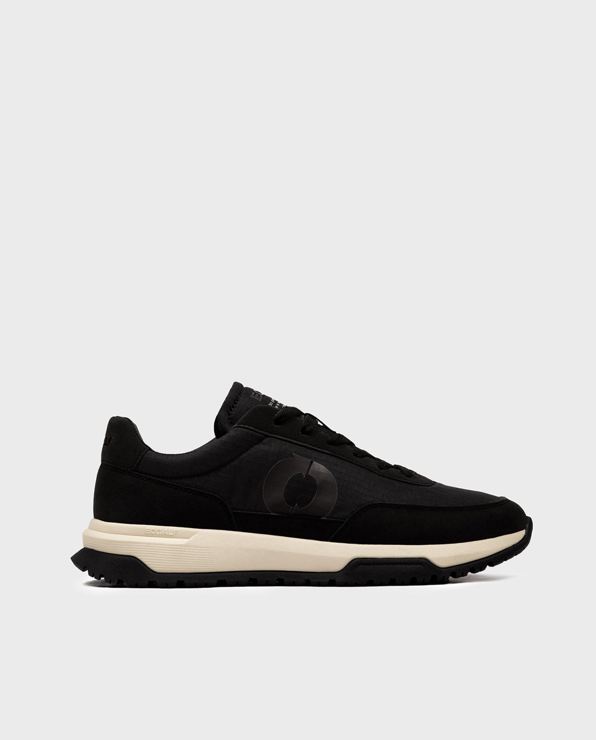 Imagen 1 de Zapatillas deportivas de mujer con cierre de cordones y refuerzo en talón - Ecoalf - Negro Negro