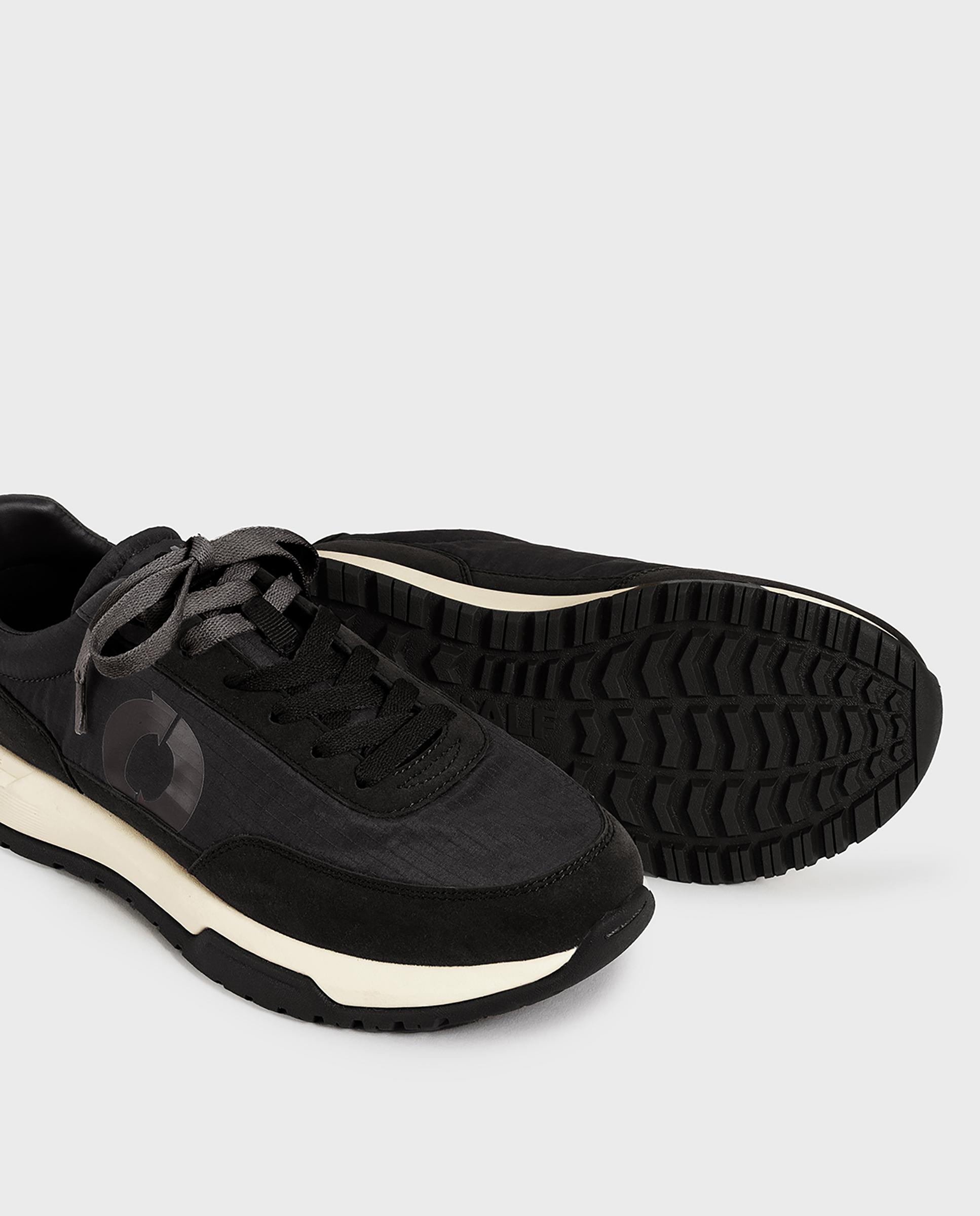 Imagen 4 de Zapatillas deportivas de mujer con cierre de cordones y refuerzo en talón - Ecoalf - Negro Negro