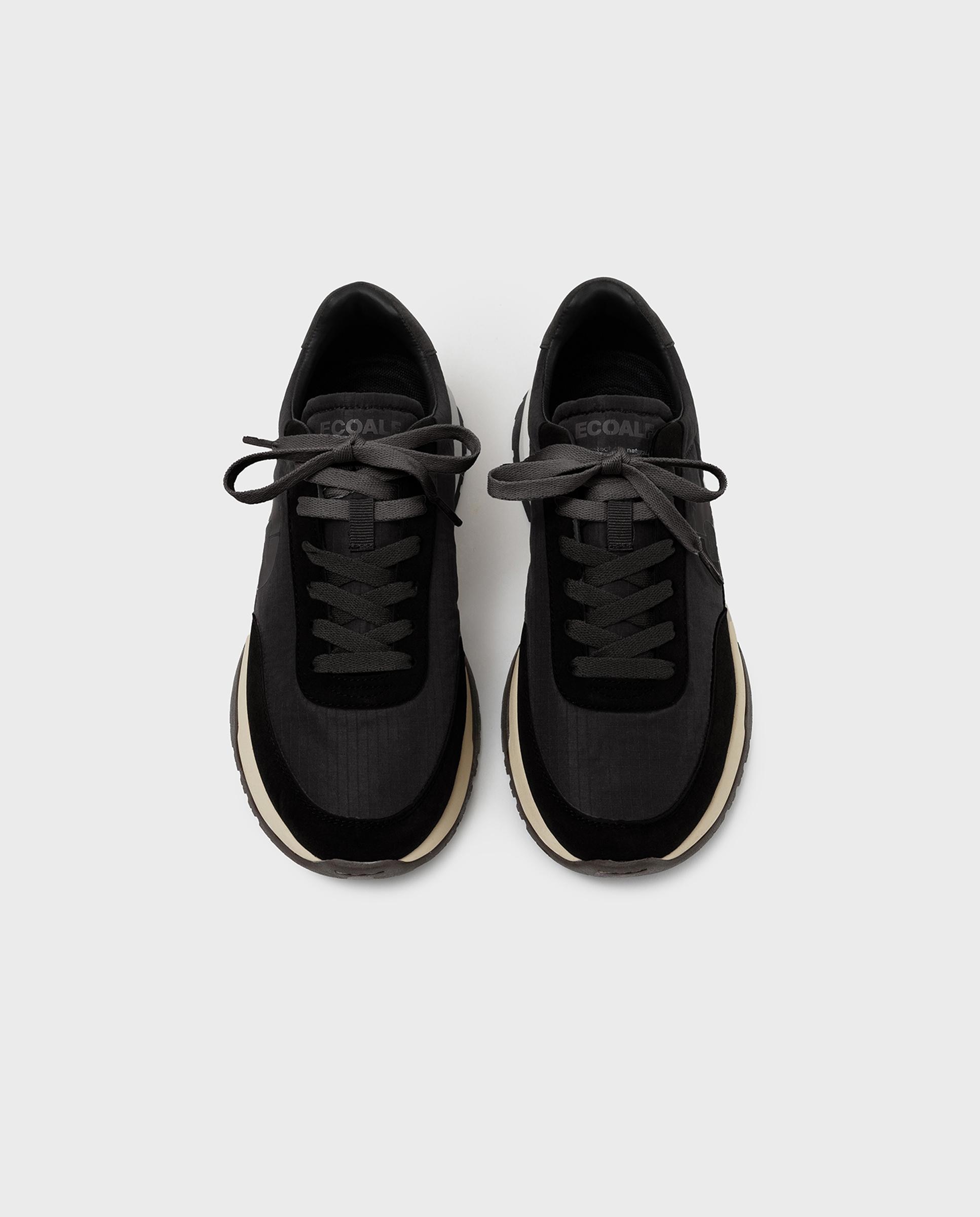 Imagen 7 de Zapatillas deportivas de mujer con cierre de cordones y refuerzo en talón - Ecoalf - Negro Negro