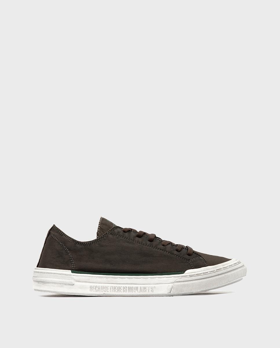 Imagen 0 de Zapatillas retro de mujer strenk confeccionadas en tejido vegano Marrón oscuro