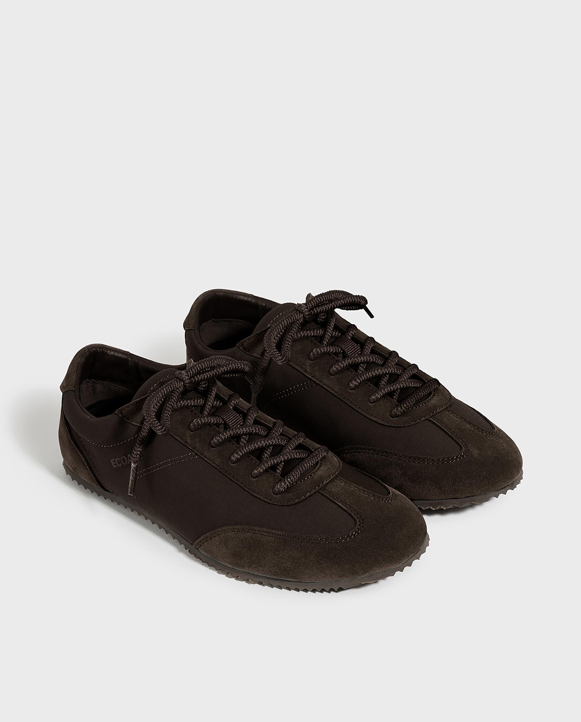 Deportivo, cordones, textil,pg,dallas sneaker woman - Ecoalf - Marrón oscuro Marrón oscuro-3