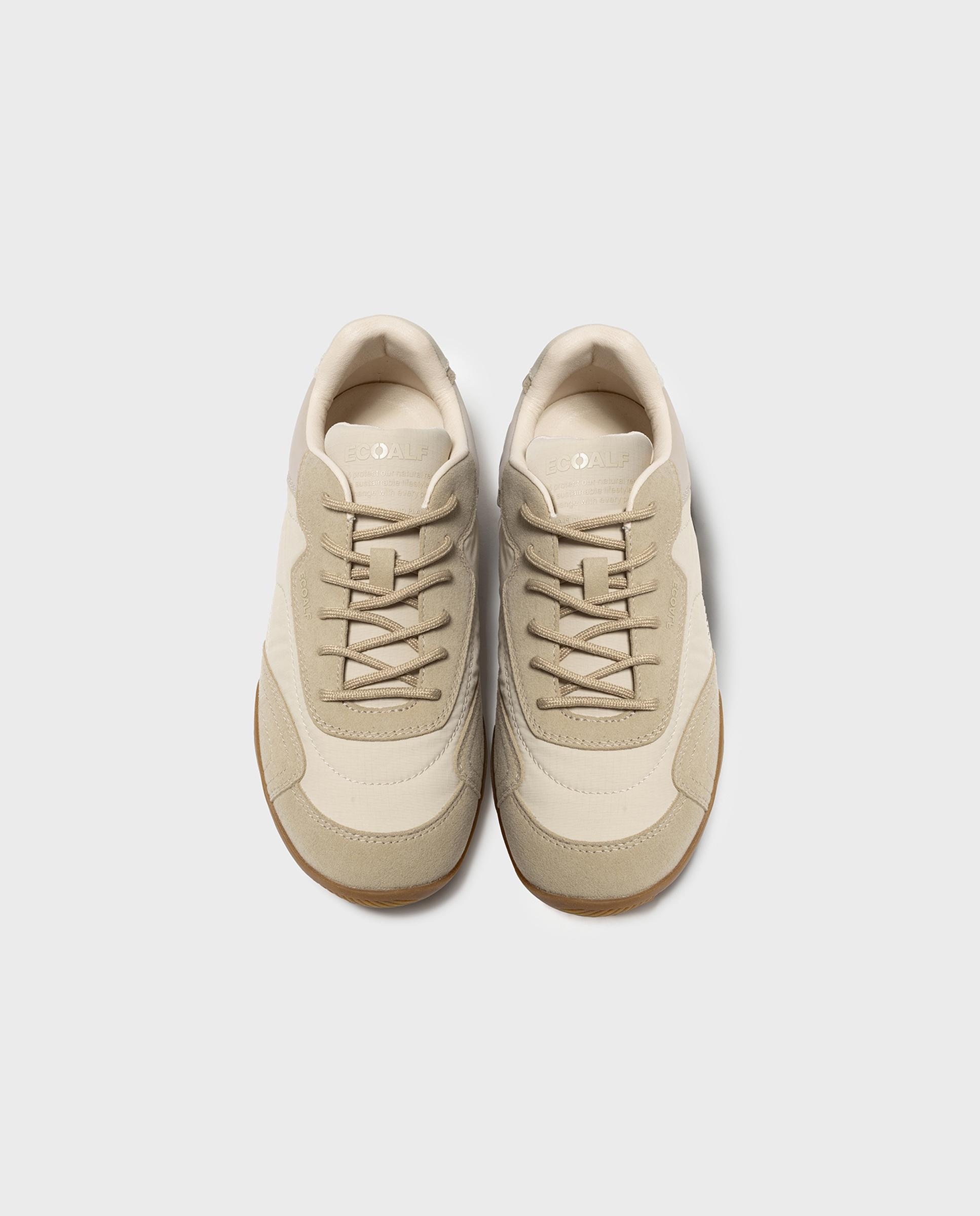 Zapatillas deportivas de mujer austin fabricadas en material reciclado - Ecoalf - Beige Beige-3