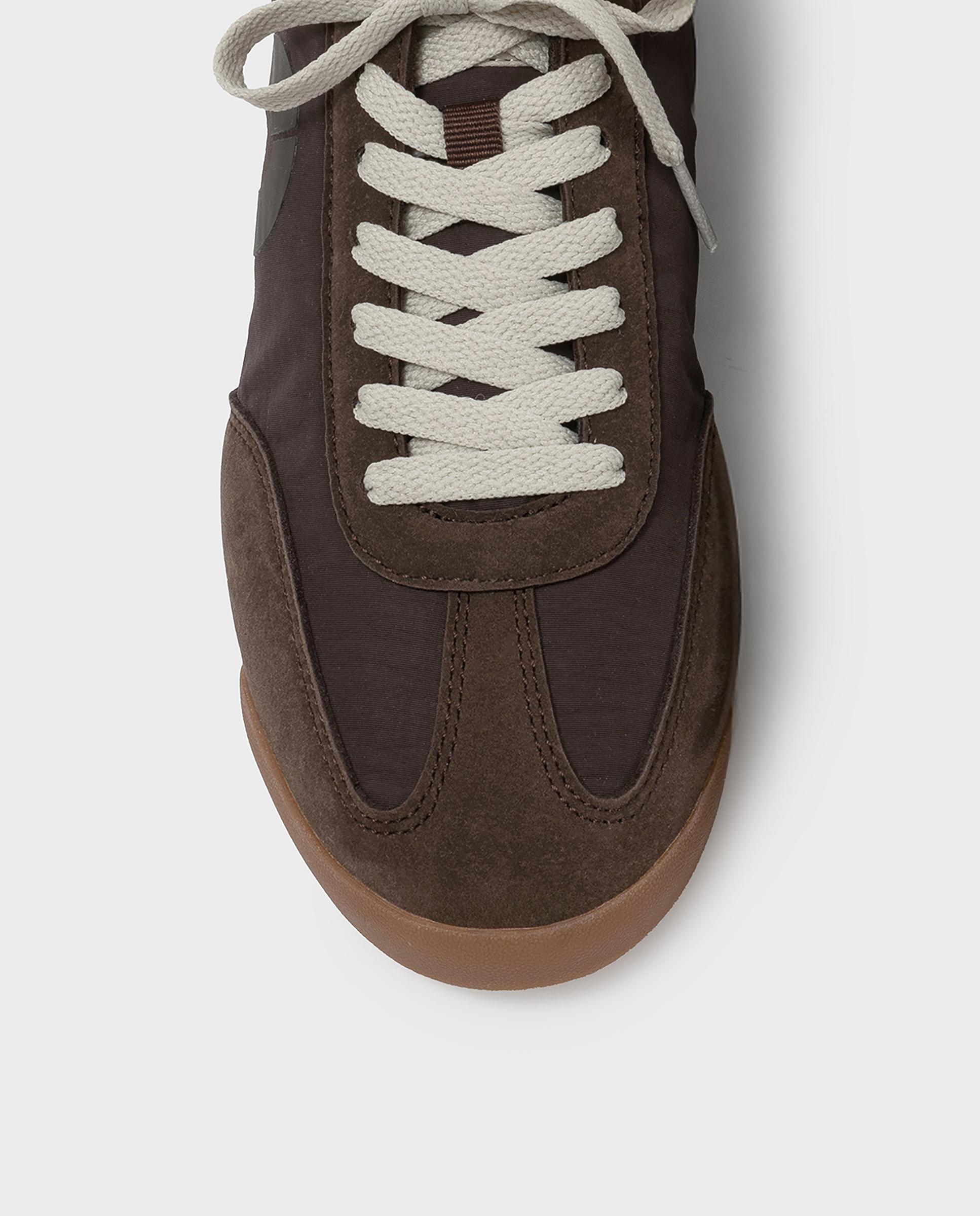 Zapatillas retro de mujer orleans confeccionadas en tejido vegano - Ecoalf - Marrón Marrón-2