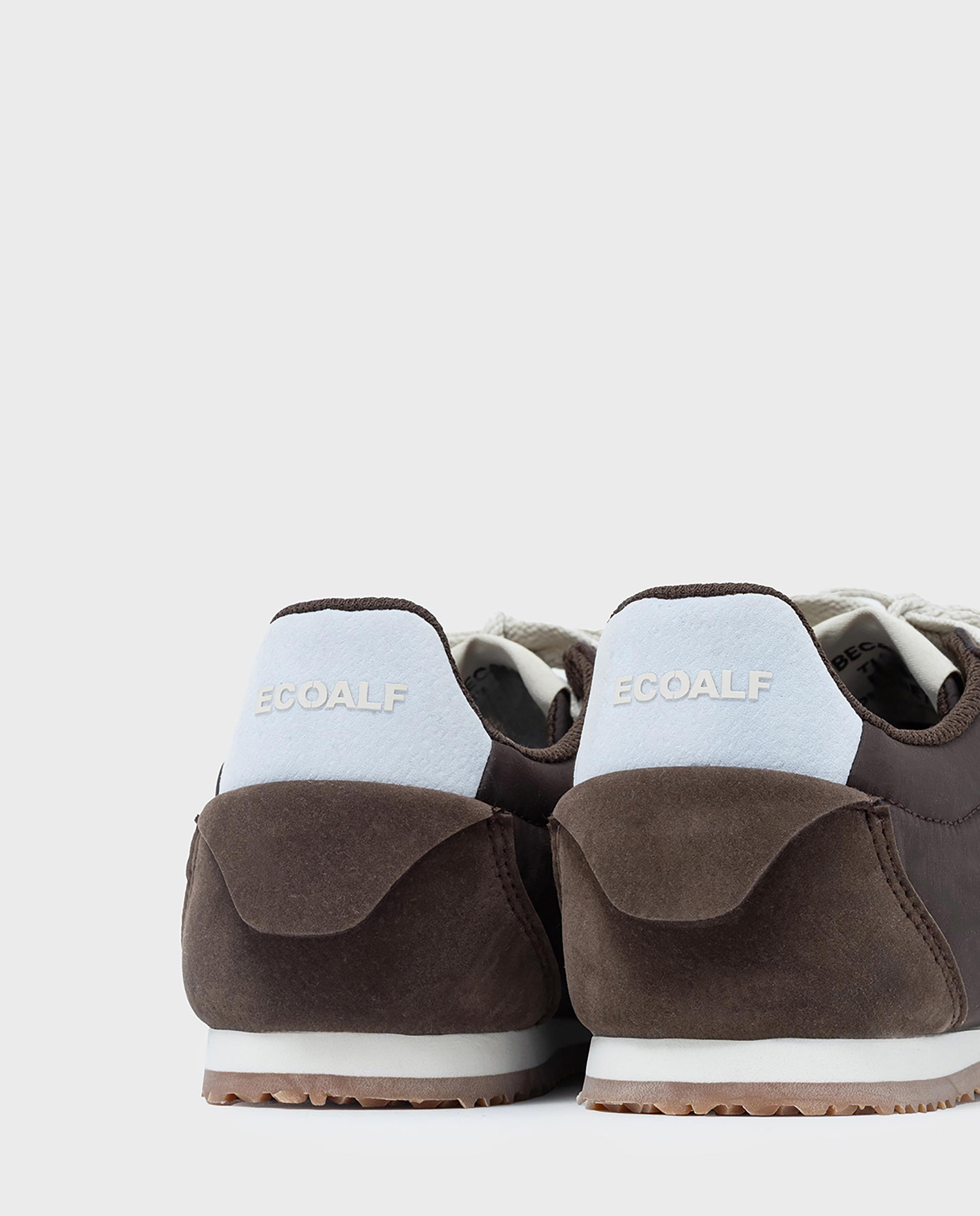 Zapatillas retro de mujer orleans confeccionadas en tejido vegano - Ecoalf - Marrón Marrón-4