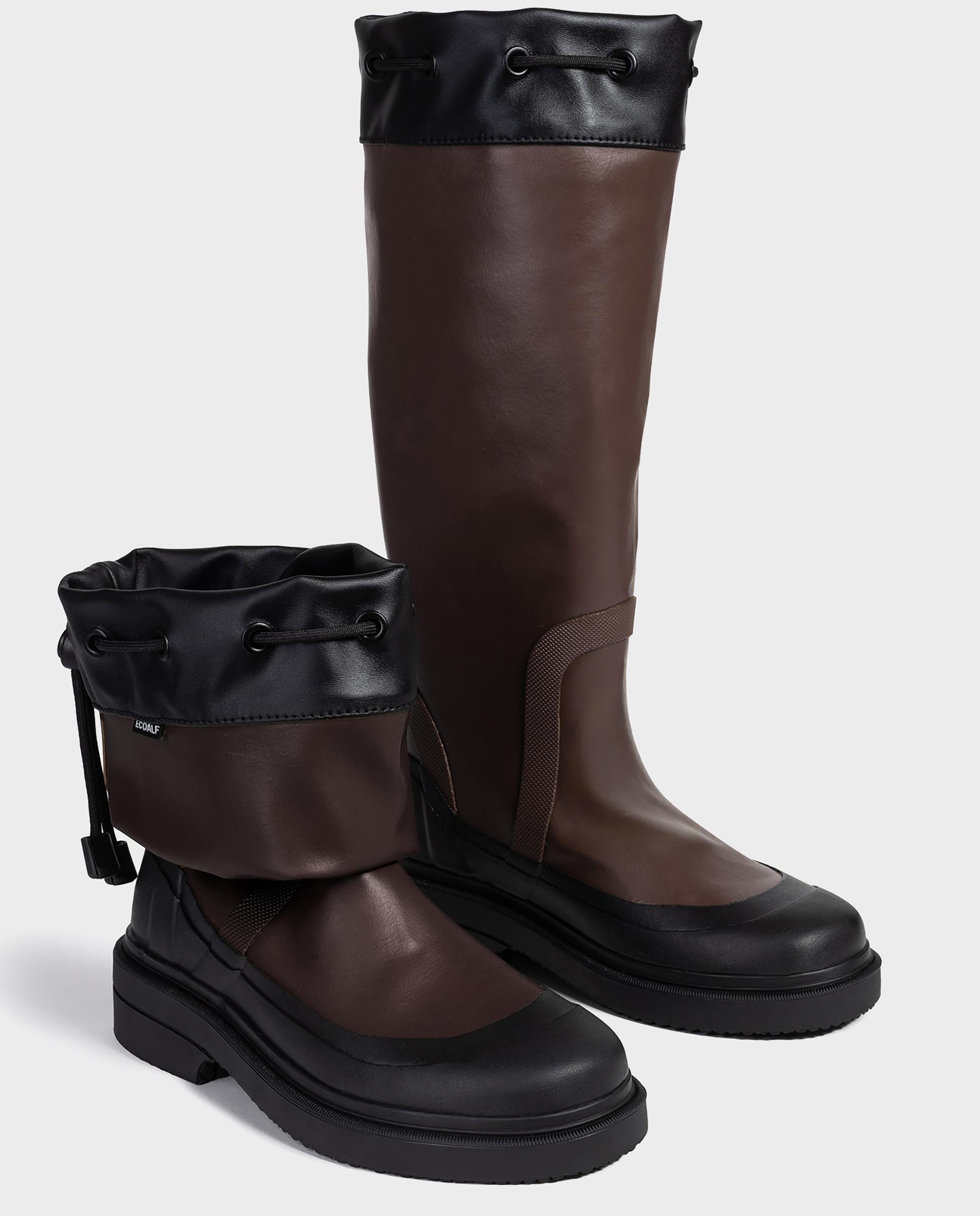 Botas de agua de mujer ana maria rainboot sin costuras - Ecoalf - Marrón Marrón-2