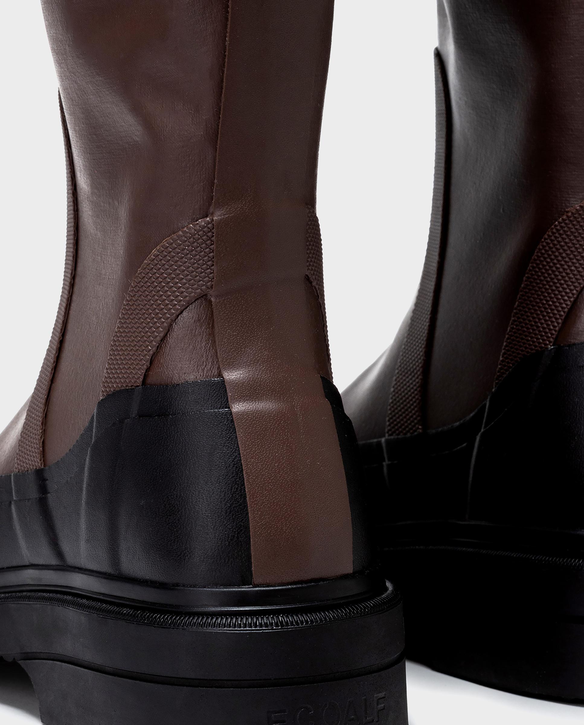 Botas de agua de mujer ana maria rainboot sin costuras - Ecoalf - Marrón Marrón-6