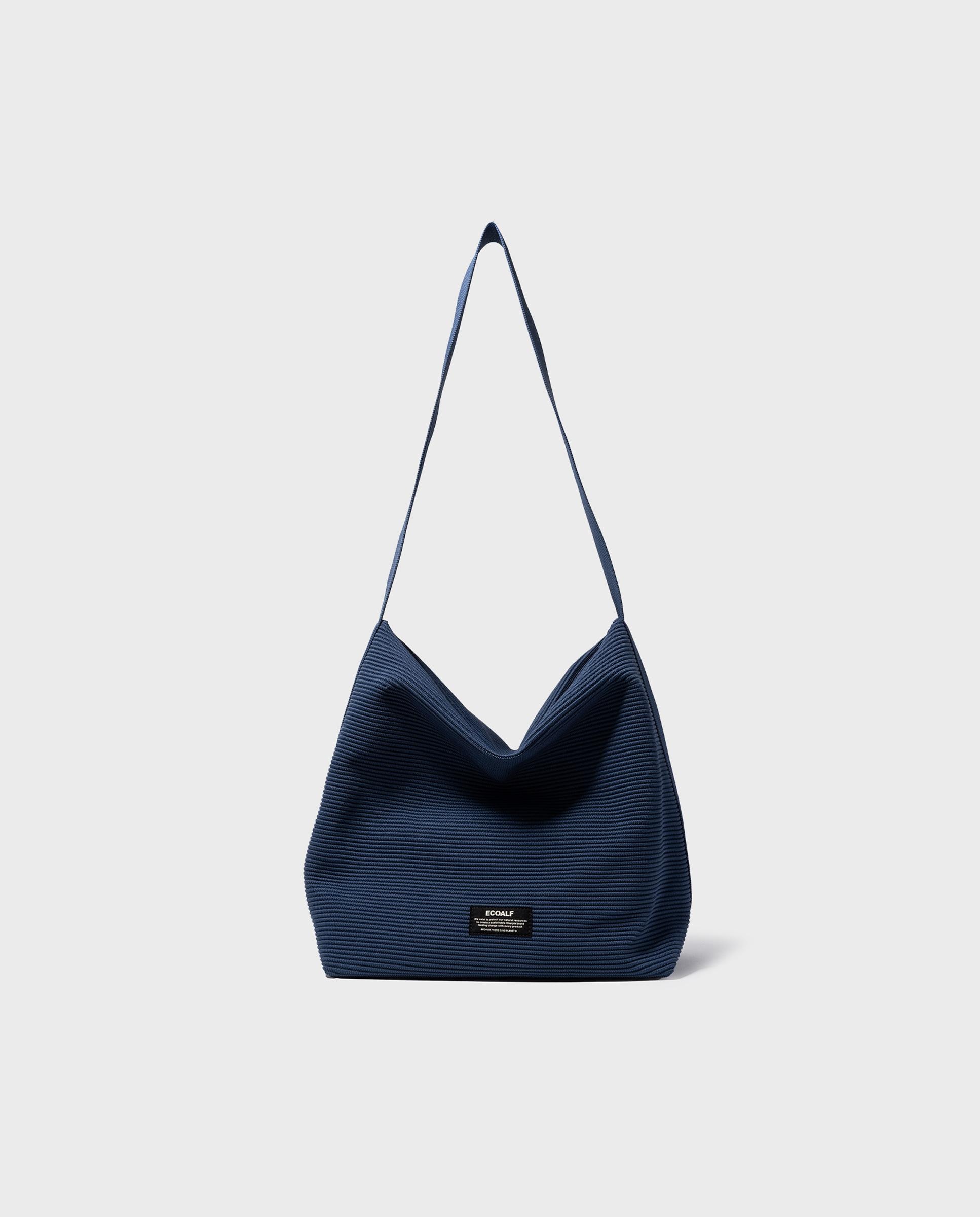 Bandolera tipo buket de mujer tika con asa ajustable - Ecoalf - Azul Azul-1