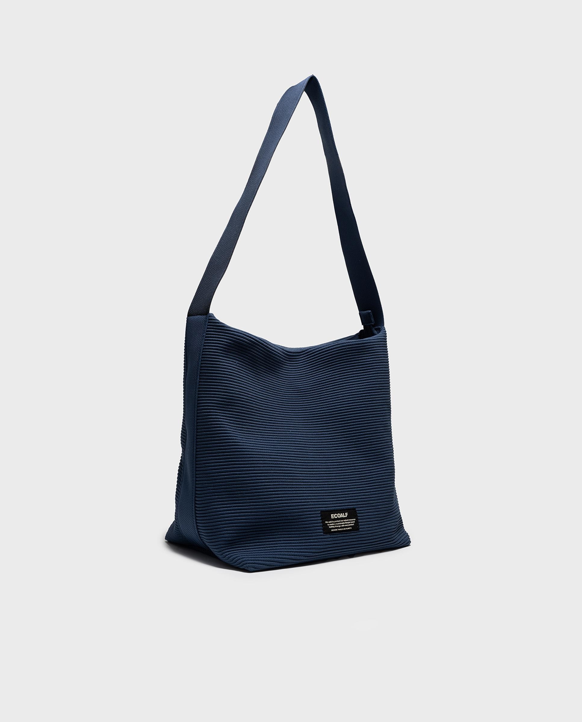 Bandolera tipo buket de mujer tika con asa ajustable - Ecoalf - Azul Azul-4