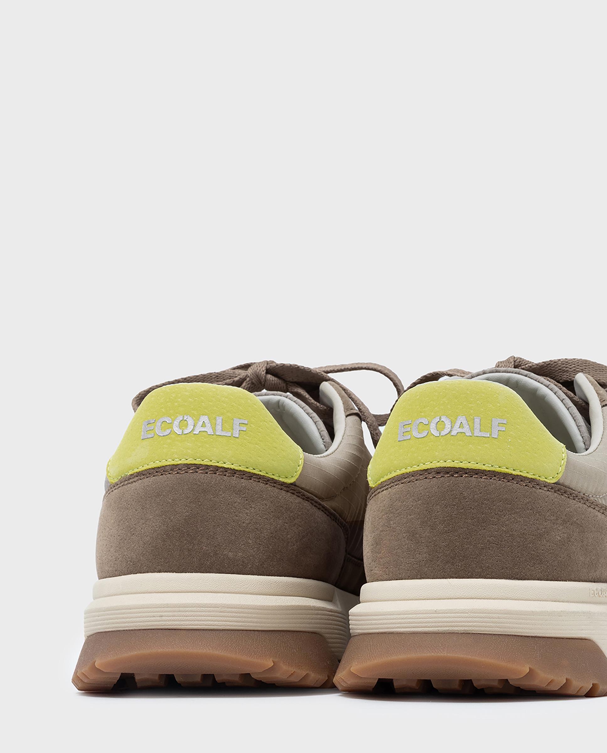 Zapatillas deportivas de mujer con cierre de cordones y refuerzo en talón - Ecoalf - Marrón Marrón-5