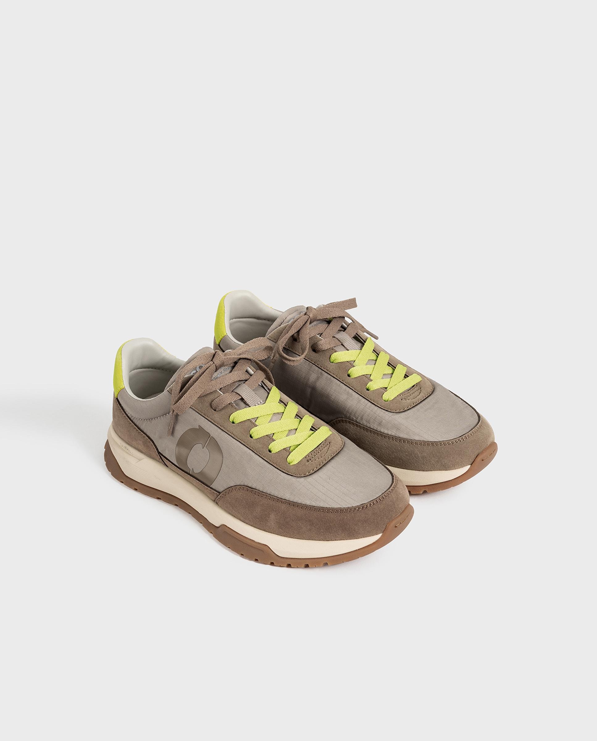 Zapatillas deportivas de mujer con cierre de cordones y refuerzo en talón - Ecoalf - Marrón Marrón-6