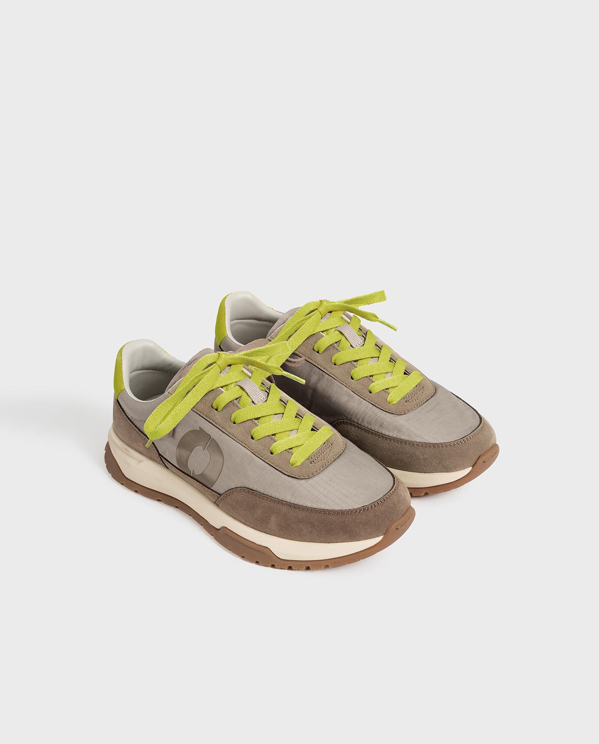 Zapatillas deportivas de mujer con cierre de cordones y refuerzo en talón - Ecoalf - Marrón Marrón-8