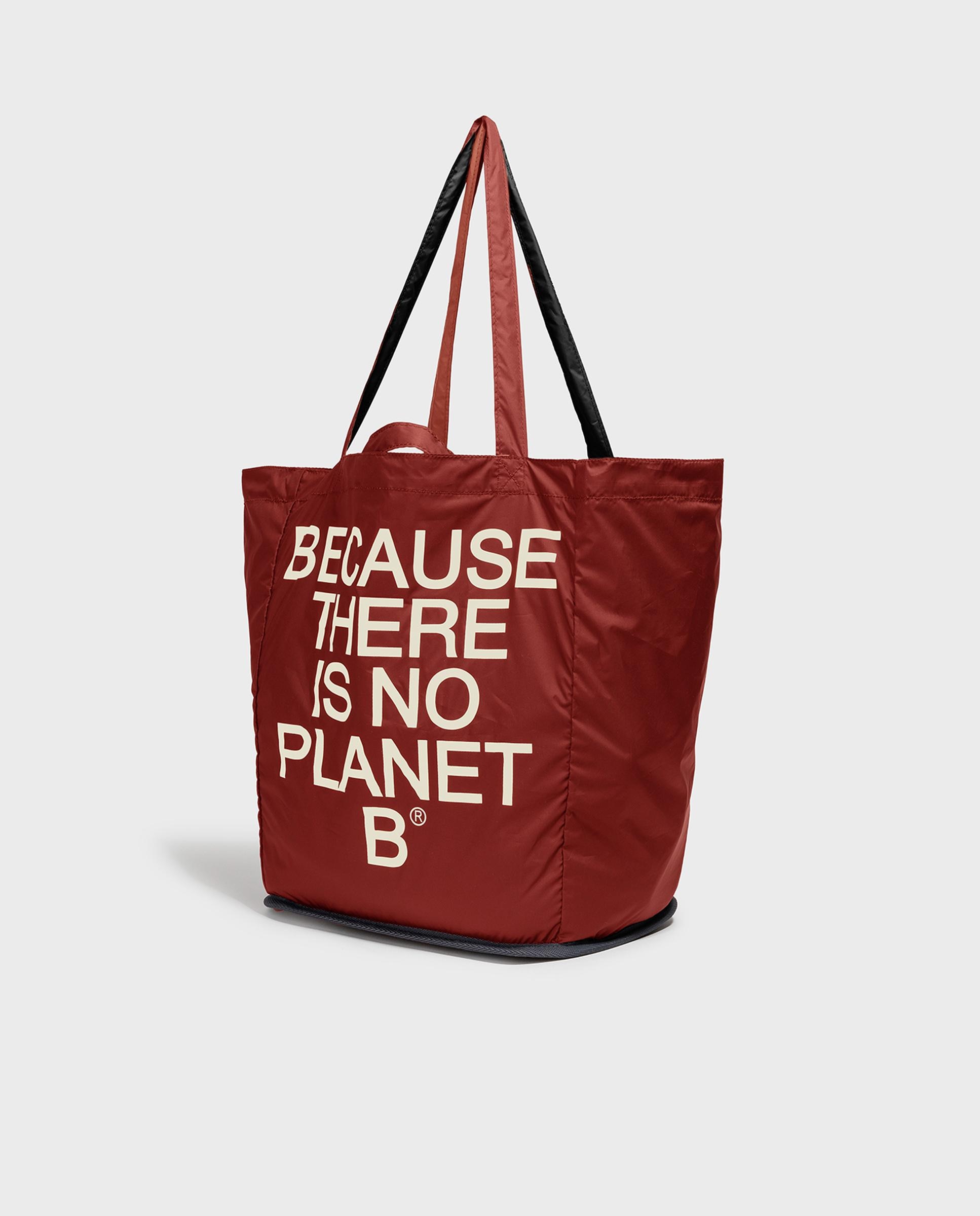 Bolso shopper pacho con doble asa - Ecoalf - Rojo Rojo-5