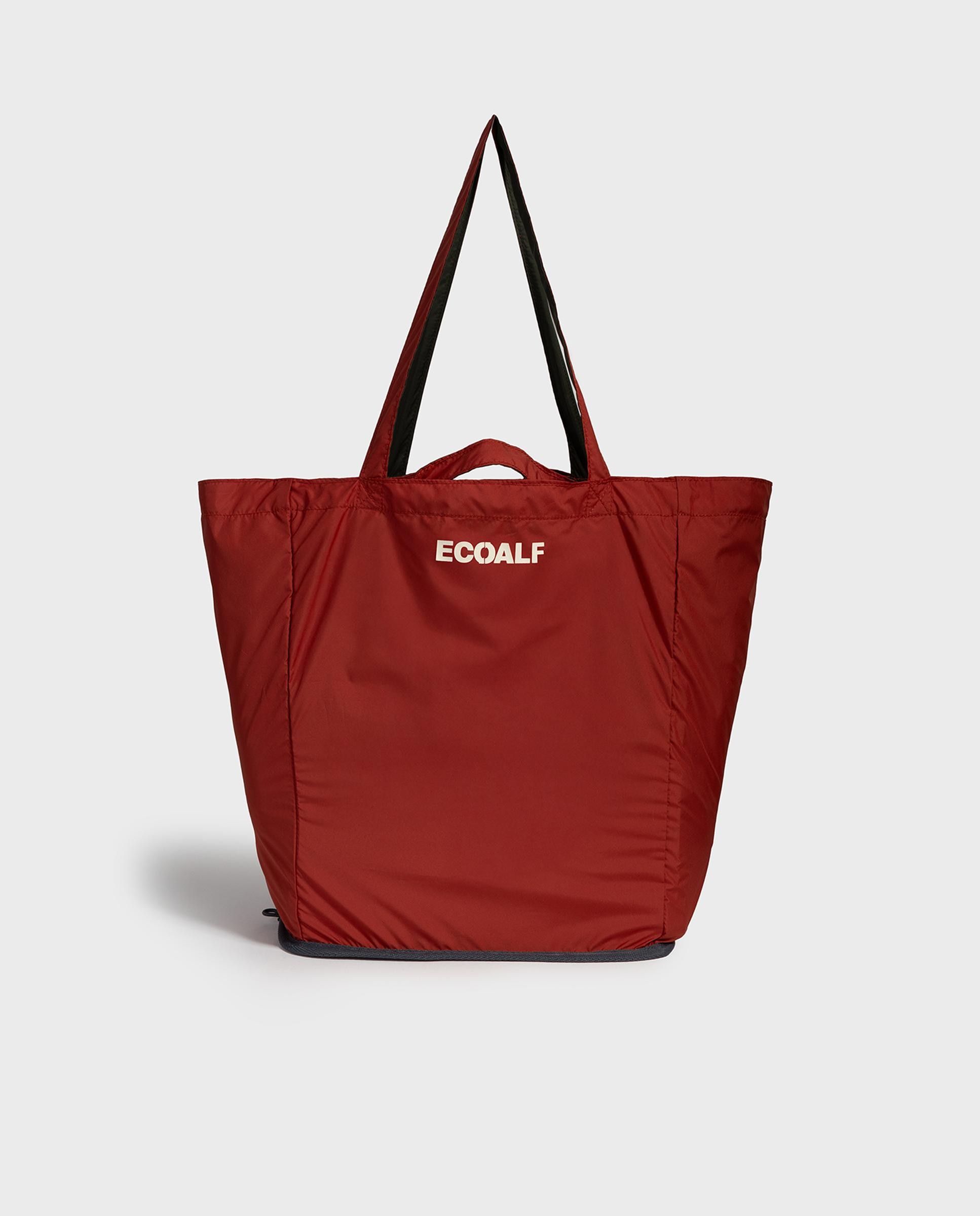 Bolso shopper pacho con doble asa - Ecoalf - Rojo Rojo-6