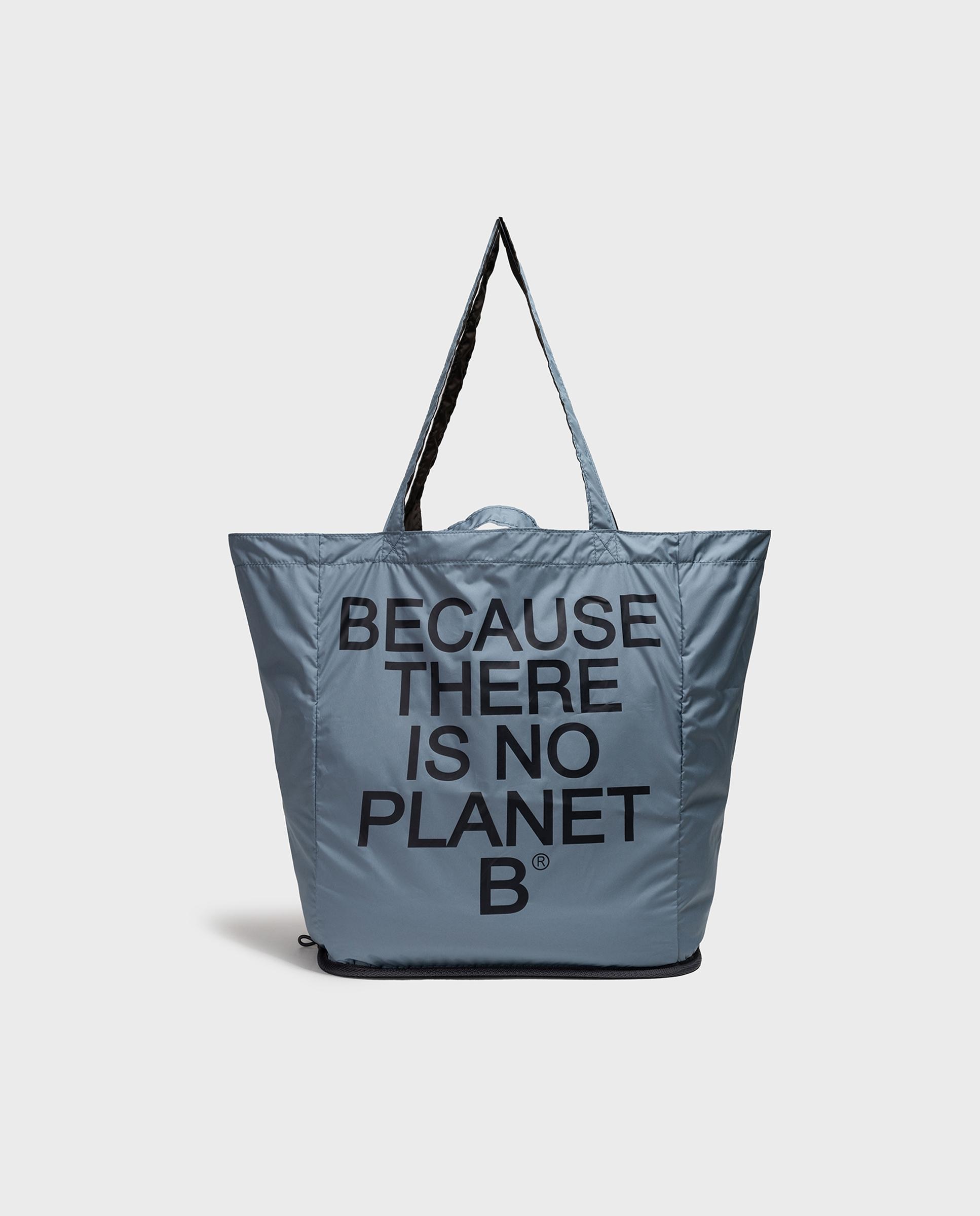 Bolso shopper pacho con doble asa - Ecoalf - Azul Azul-1