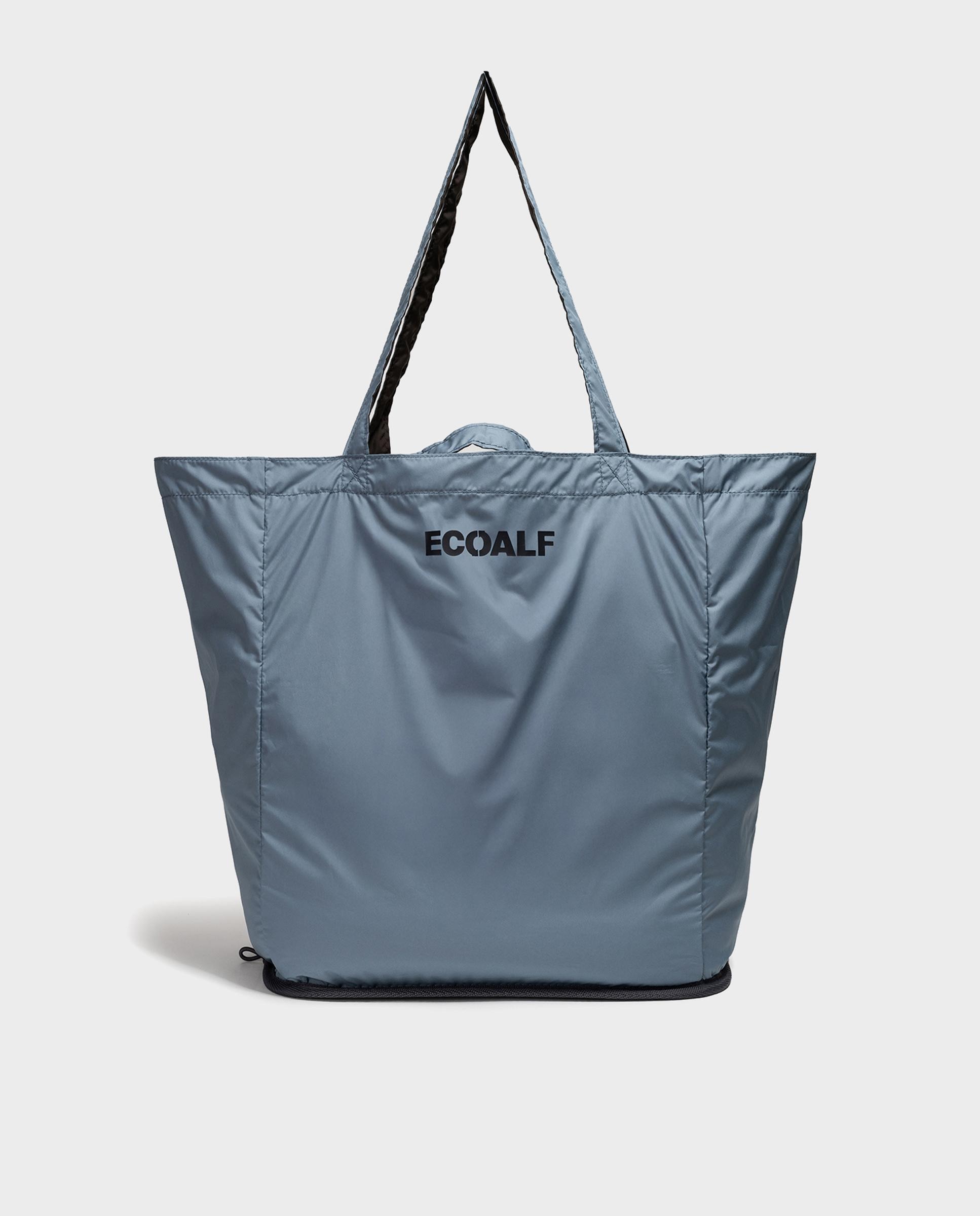 Bolso shopper pacho con doble asa - Ecoalf - Azul Azul-6