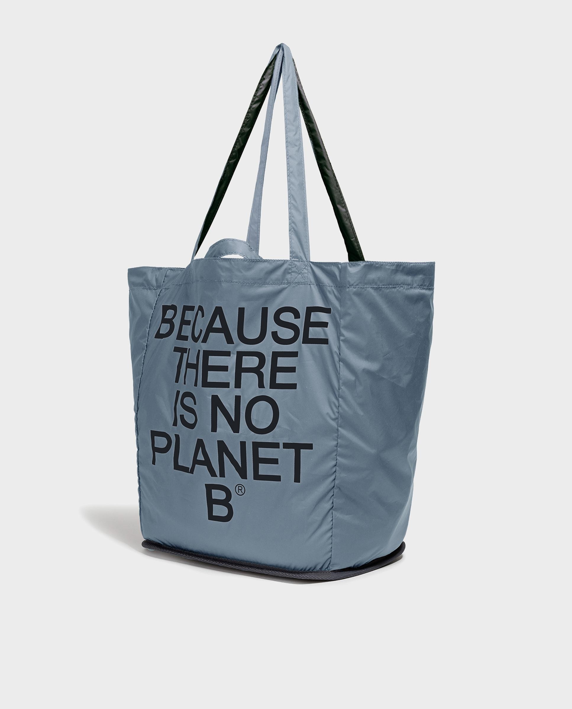 Bolso shopper pacho con doble asa - Ecoalf - Azul Azul-7