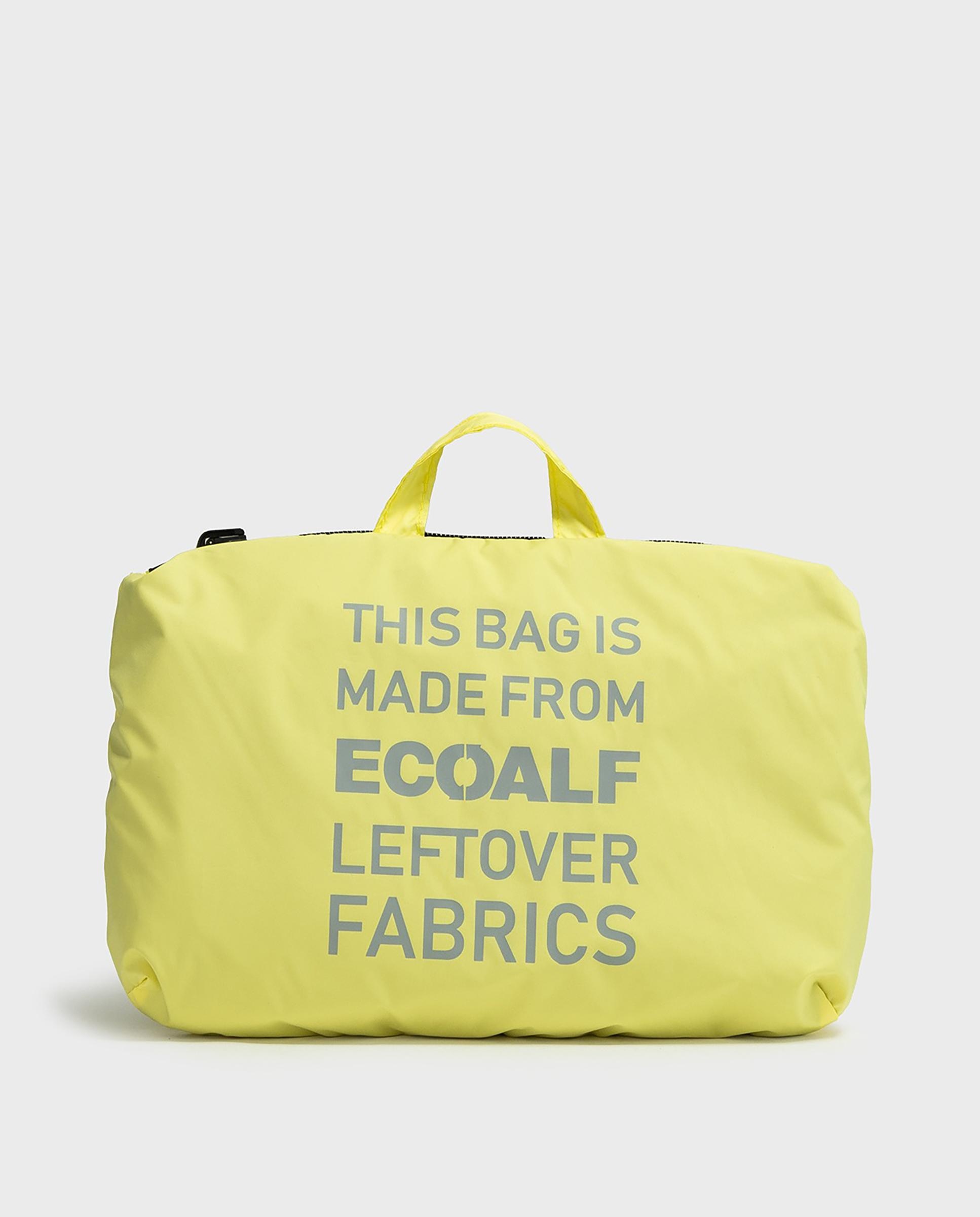 Imagen 2 de Mochila unisex plegable con bolsillo frontal - Ecoalf - Limón Limón