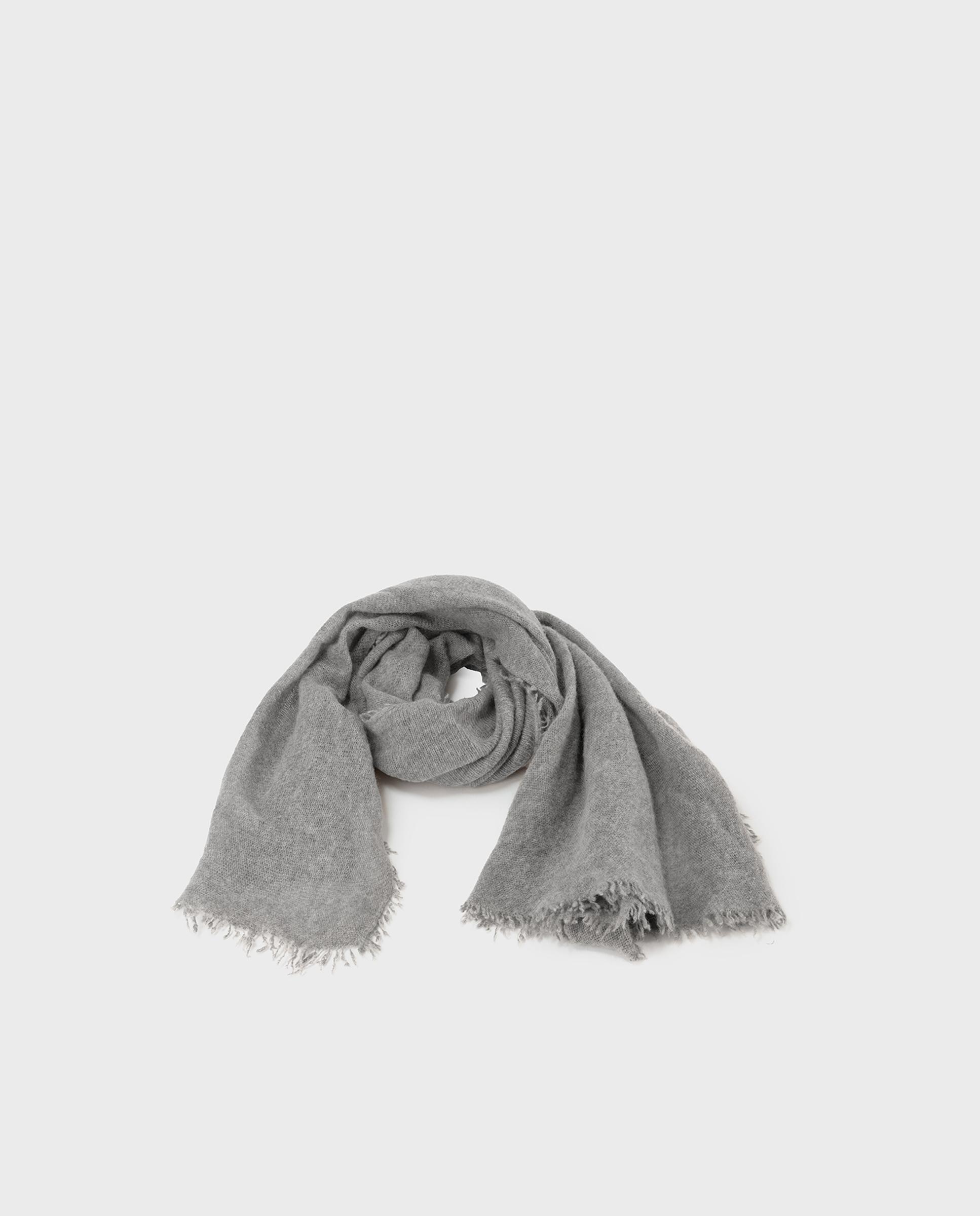 Imagen 3 de Bufanda mini fringes 100% lana reciclada - Ecoalf - Gris Gris